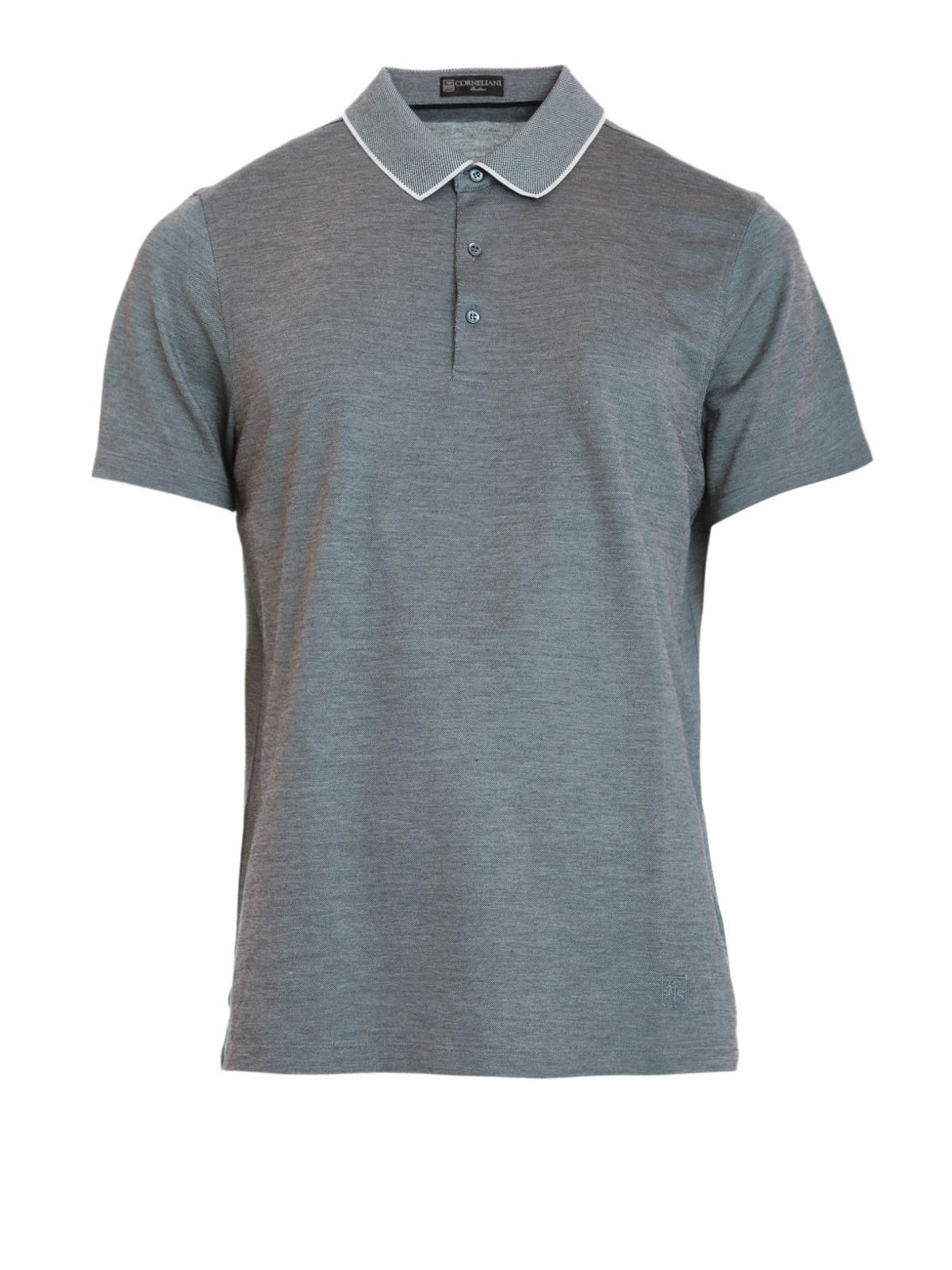 Polo shirts Corneliani - Silk and cotton polo shirt - 1504613G530