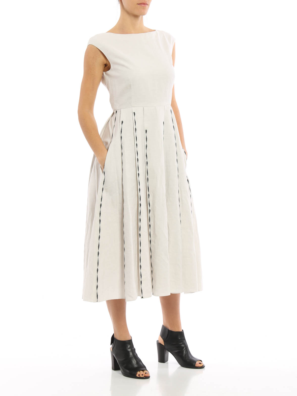 linen blend maxi dress