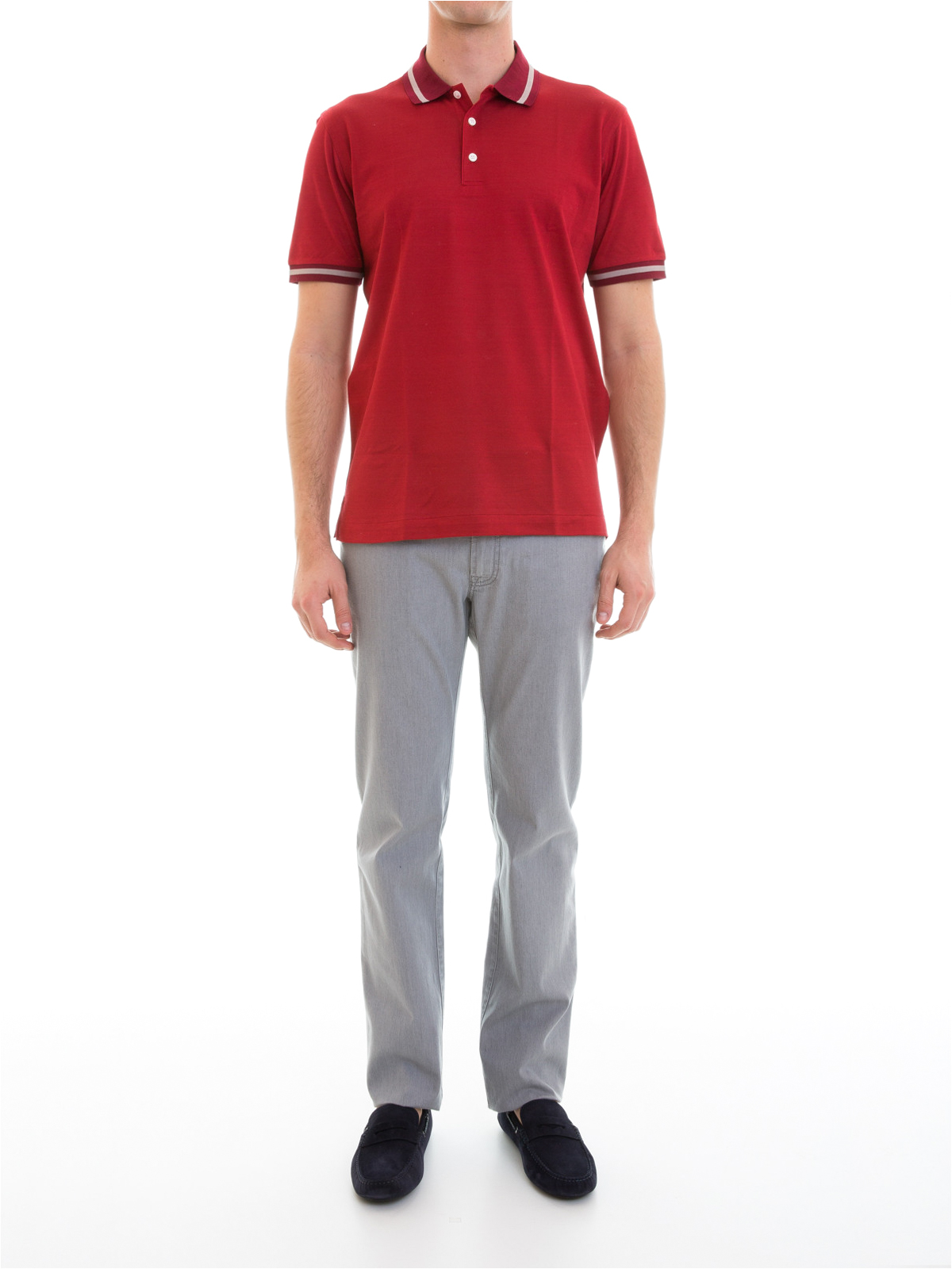 ポロシャツ Brioni ポロシャツ メンズ 赤 Uj3a0sp