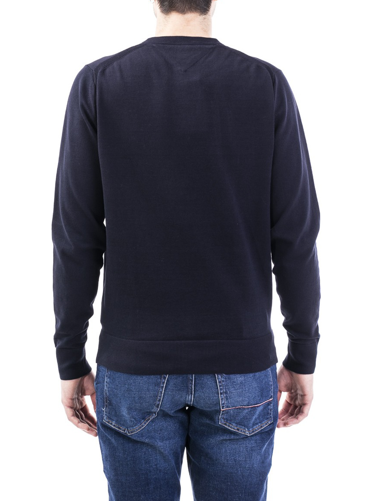 necks Hilfiger - Cotton blue sweater -