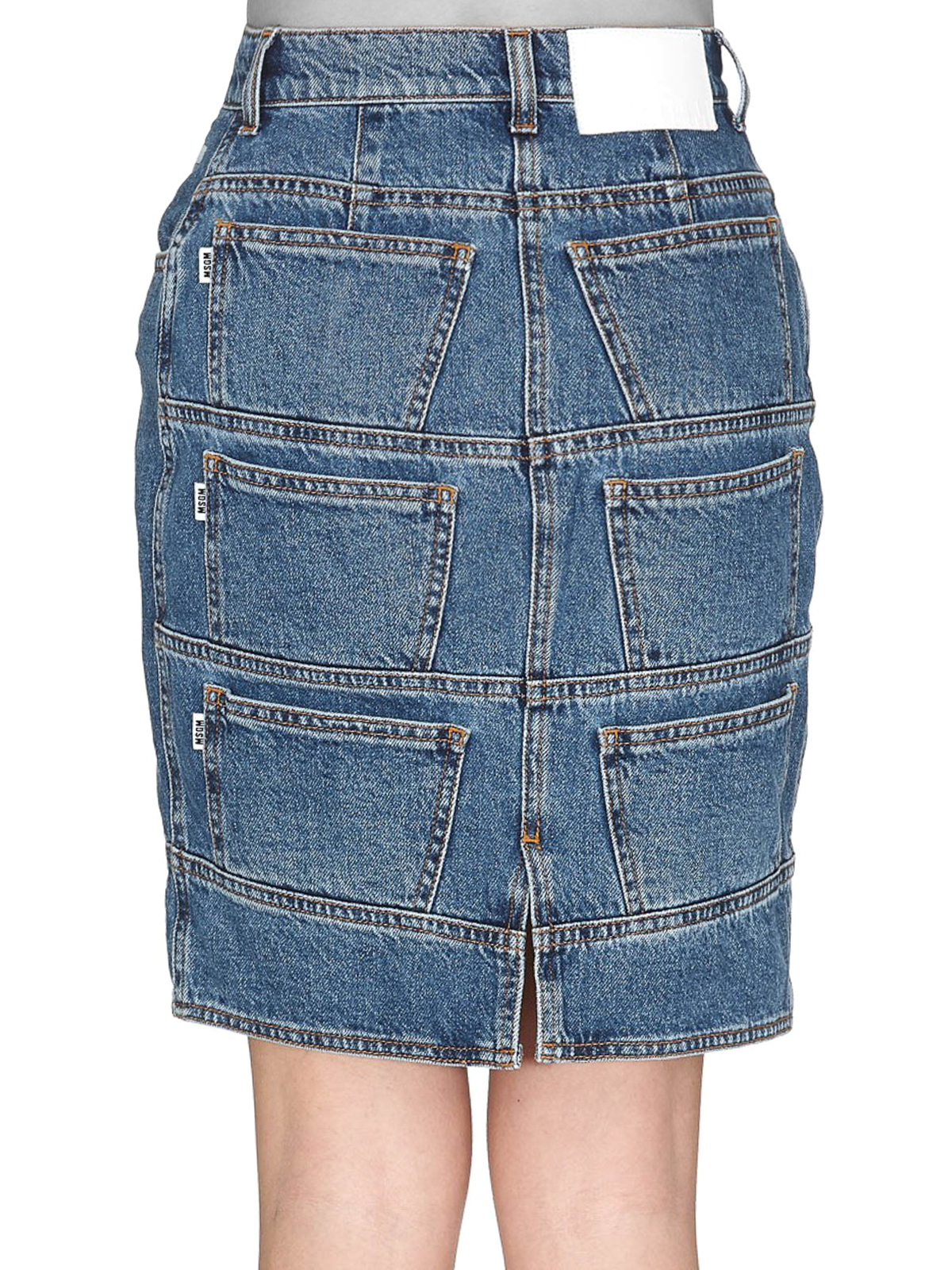 denim skirt knee length online