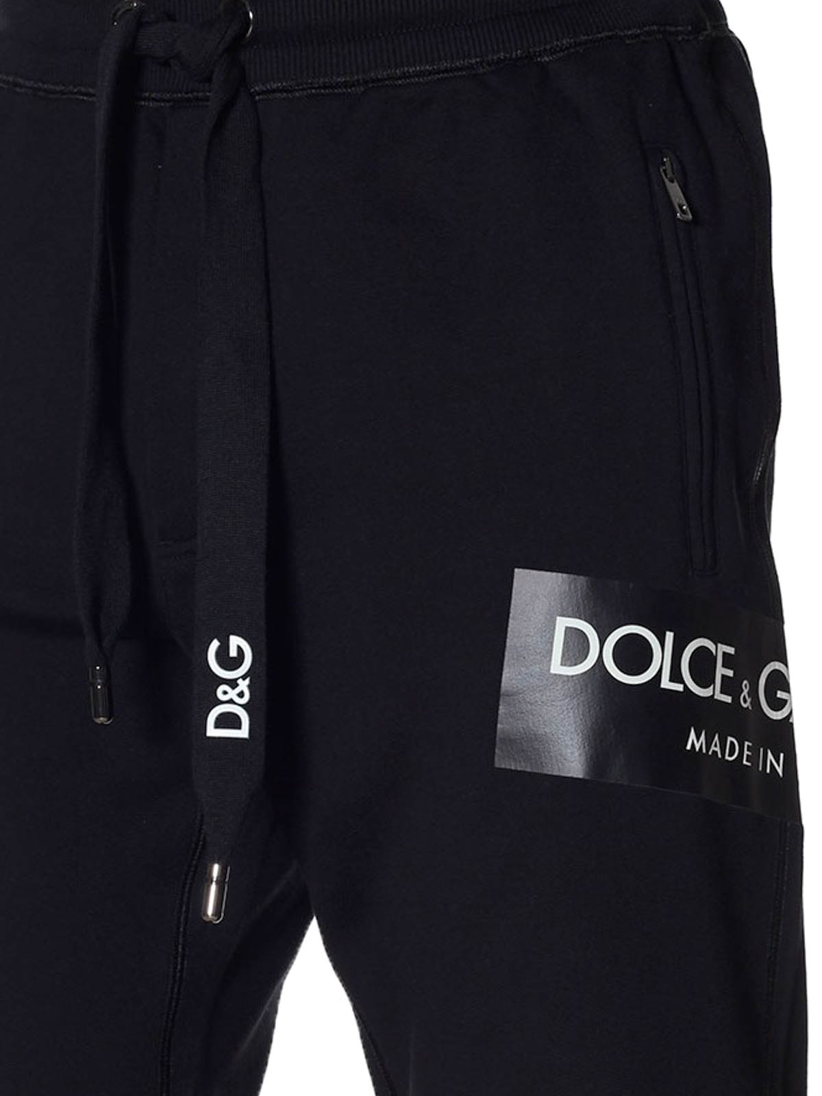 Tracksuit bottoms Dolce & Gabbana - Cotton fleece track pants -  GY1KATFU7DUN0000