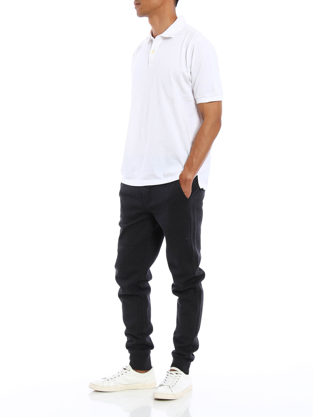 Pantalones deportivos Moncler - Pantalón Chándal Gris Oscuro -  B2091870300080451989