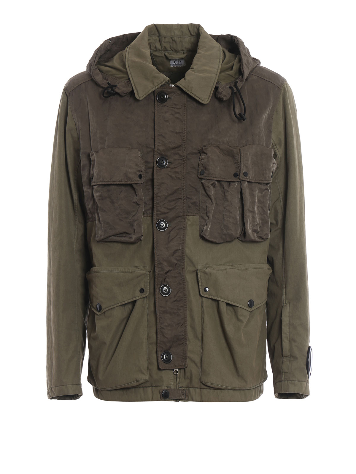 CP Company - Goggle moss green lightly padded field jacket - casual ...