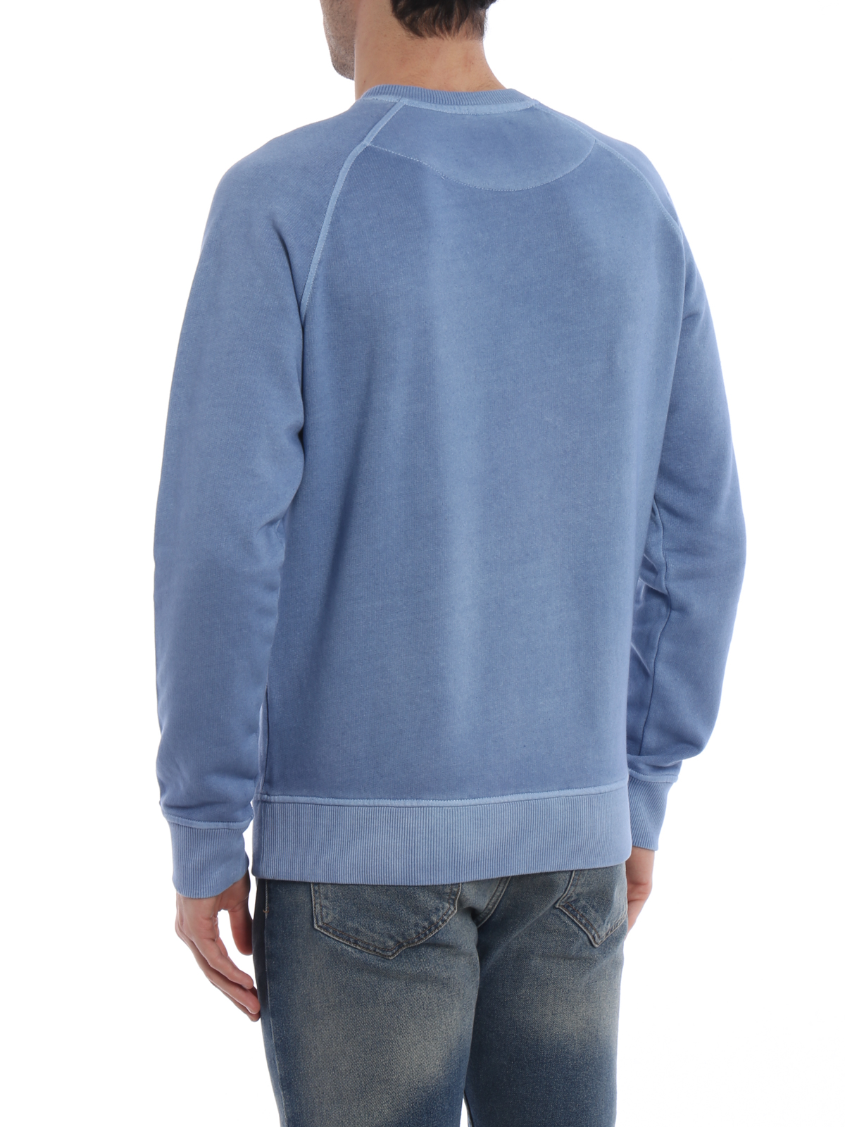 Download Woolrich - Crew neck light blue sweatshirt - Sweatshirts ...