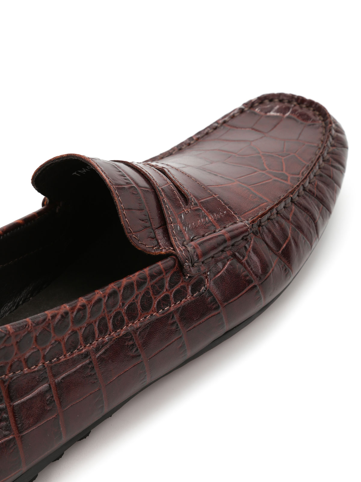 croc print loafers