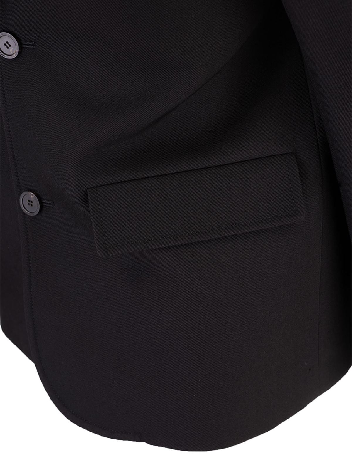 Blazers Balenciaga - Curved Shoulder jacket in black - 623044TIT171000