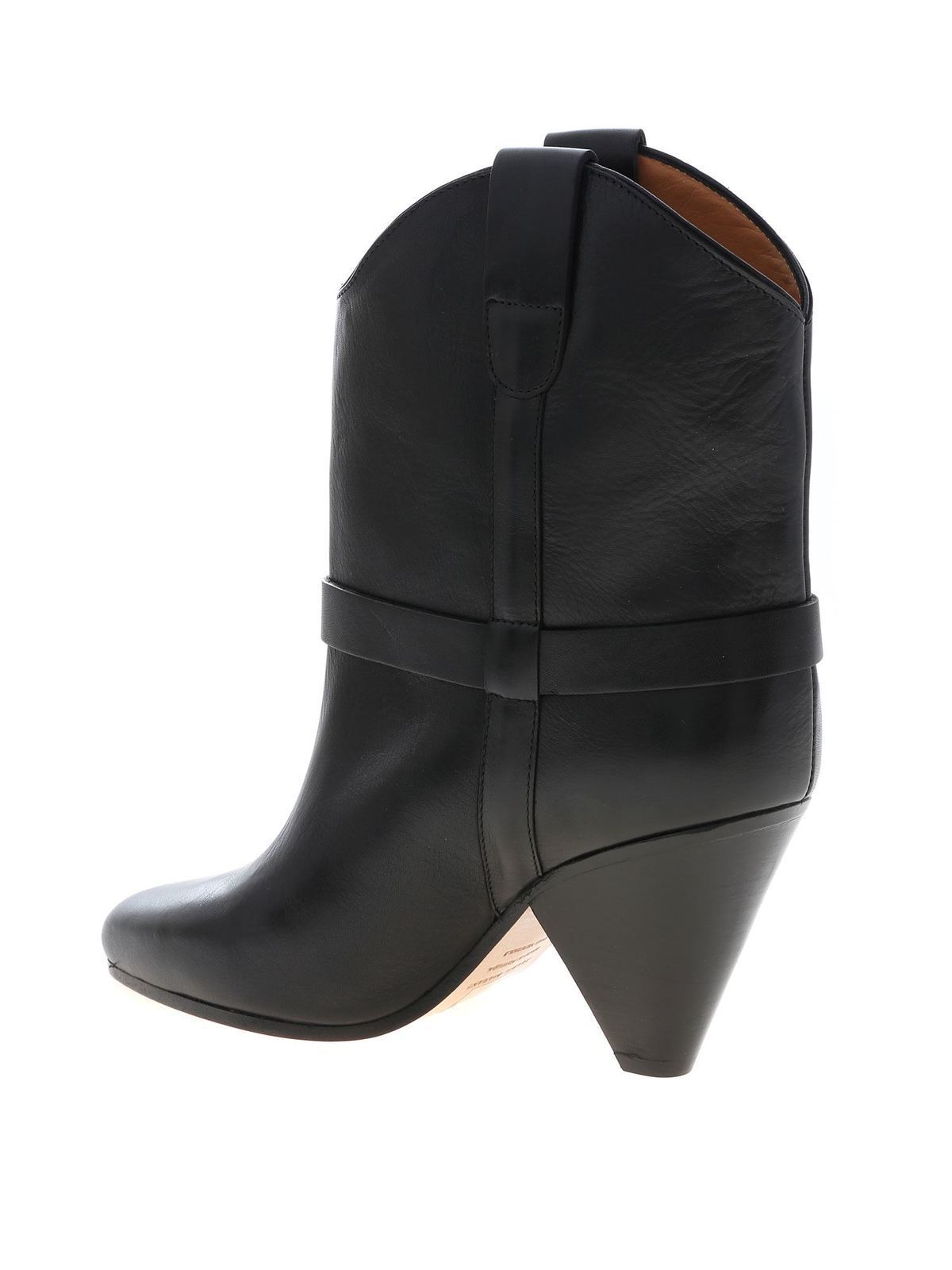 Ankle Isabel Marant Deane ankle boots in black - BO033219A040SBLACK