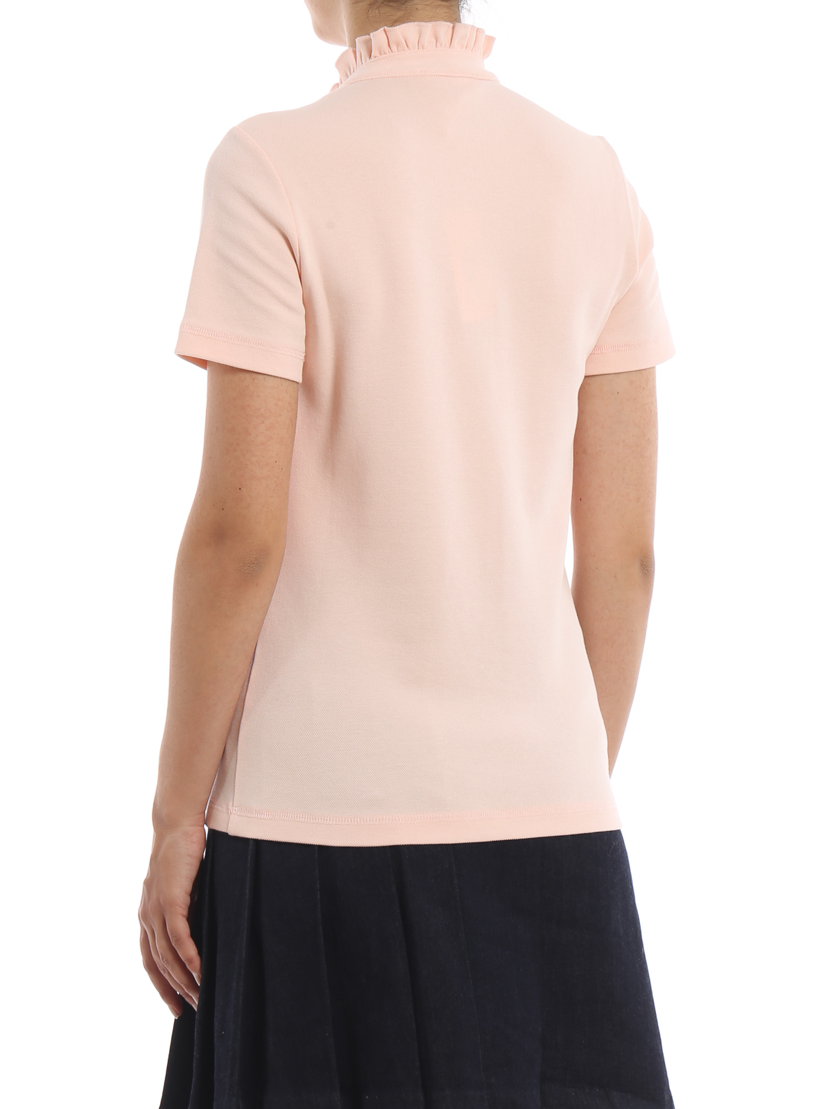 pale pink polo shirt