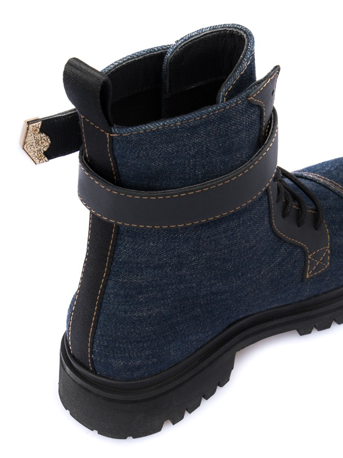 versace blue jeans boots