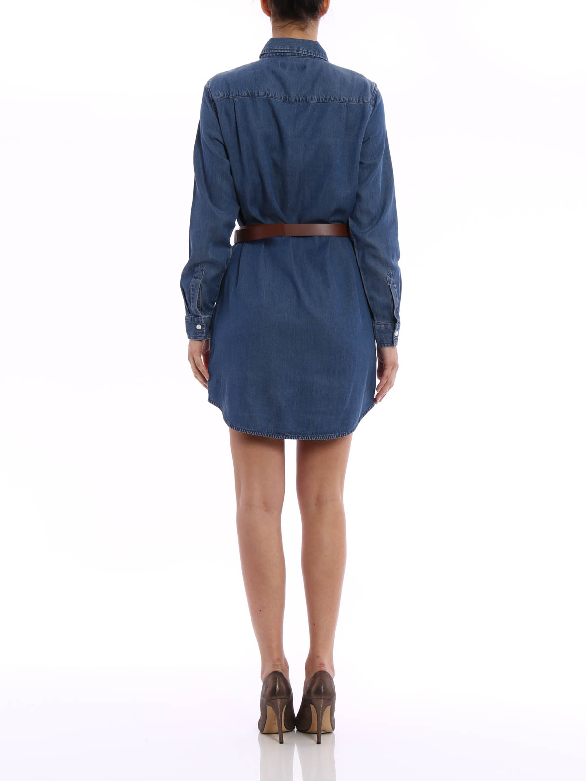 Short dresses Michael Michael Kors - Denim shirt-dress -  MS68W3D3GKVERUSHKAWSH