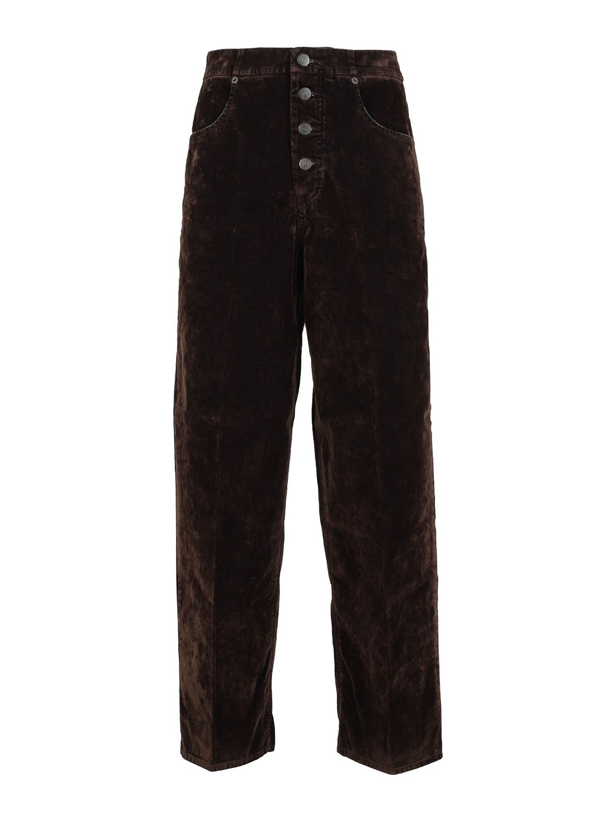 velvet high waisted trousers