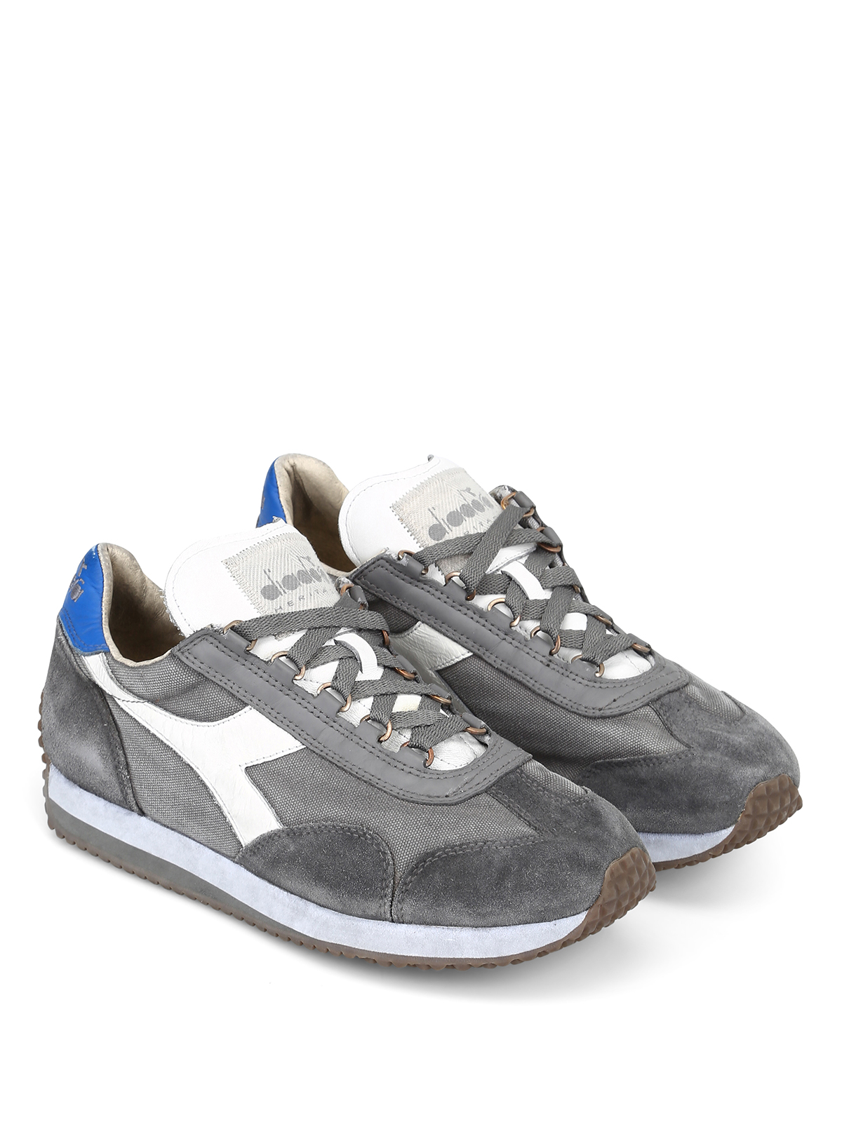 Diadora Heritage Grey Equipe Sw Dirty Evo Sneakers Trainers