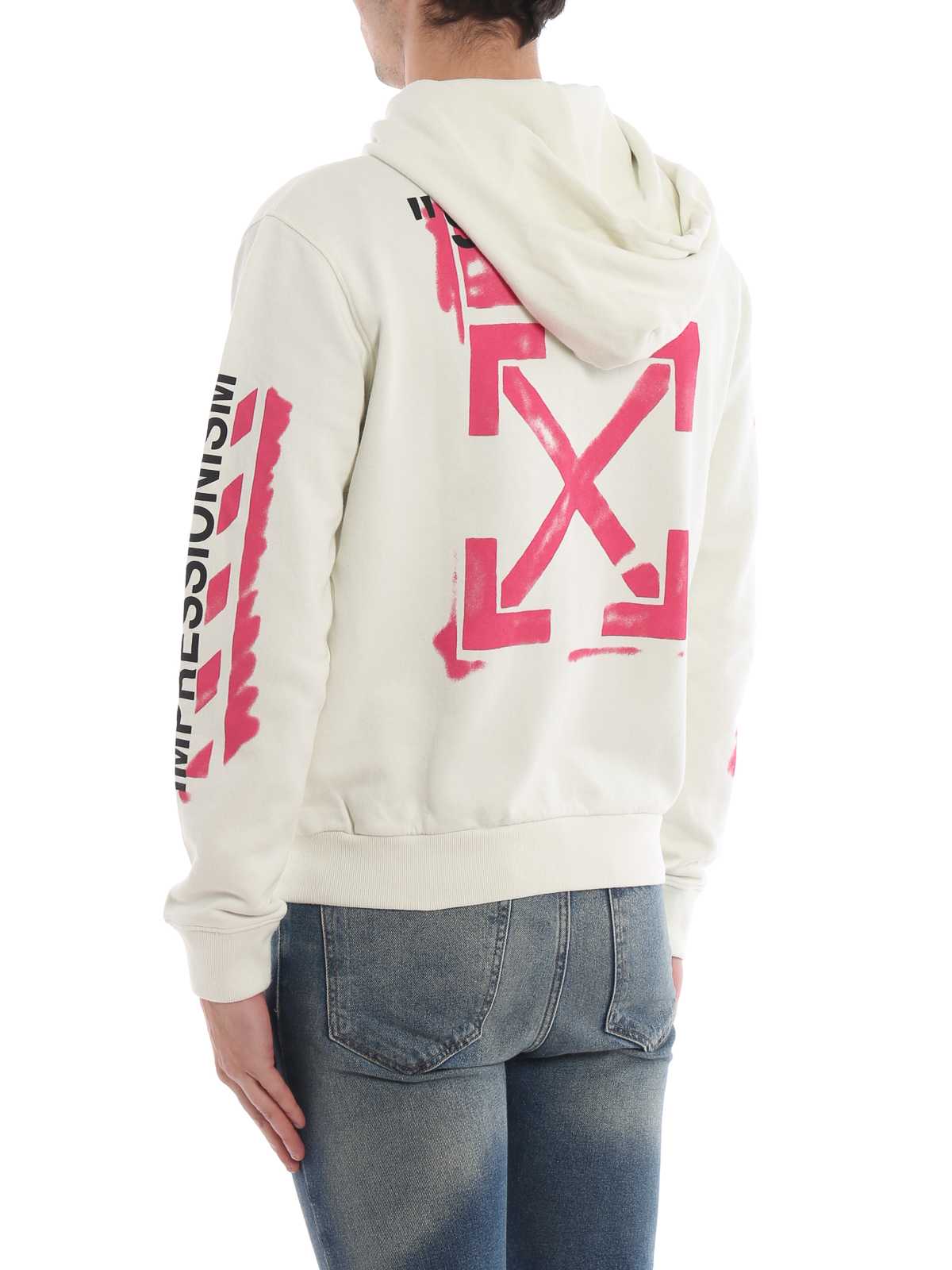 off white colour hoodie