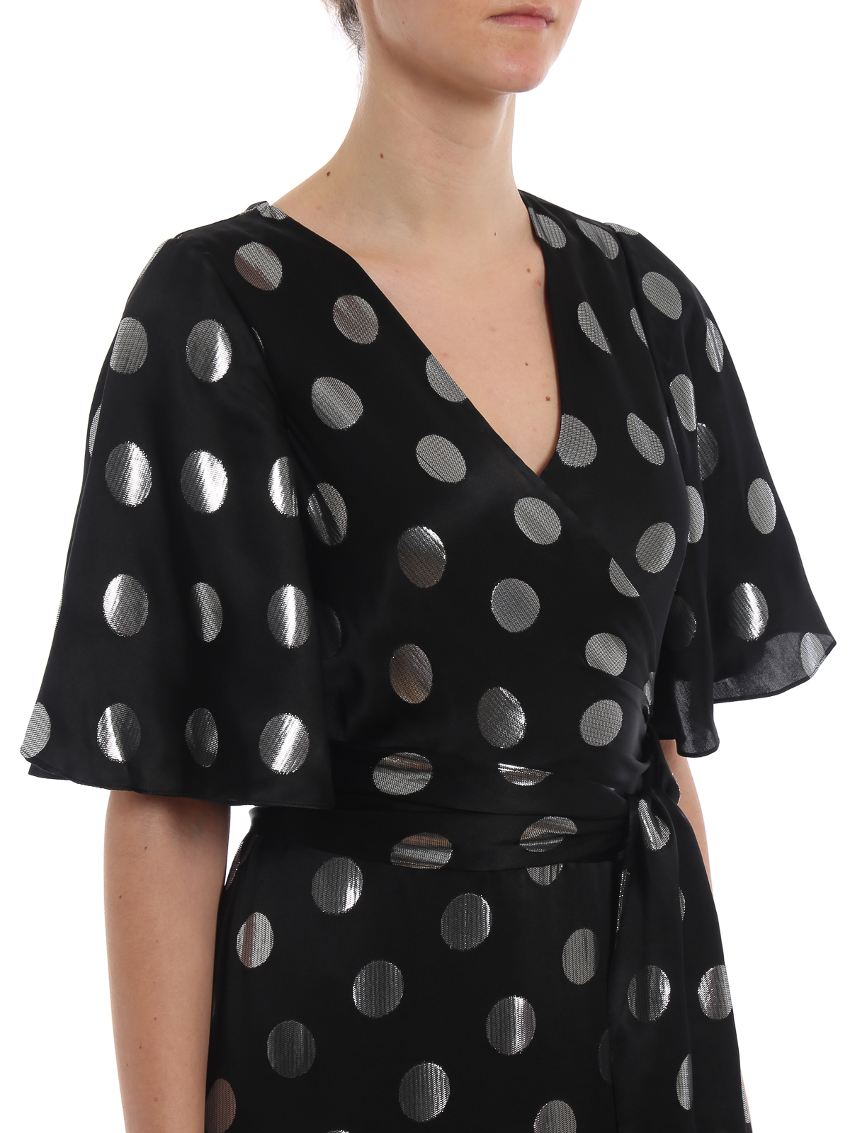 sareth dot wrap dress