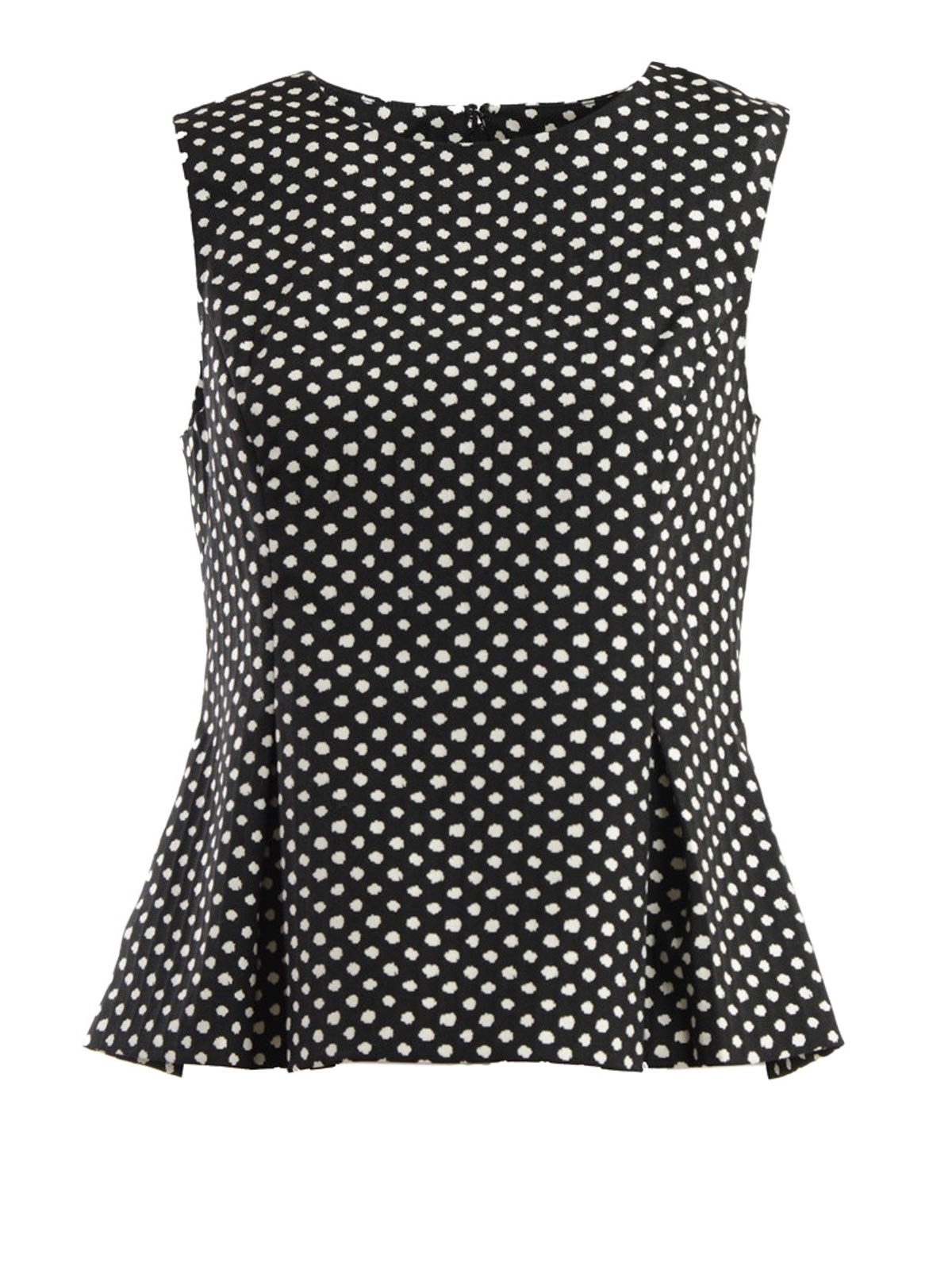 black polka dot tank top