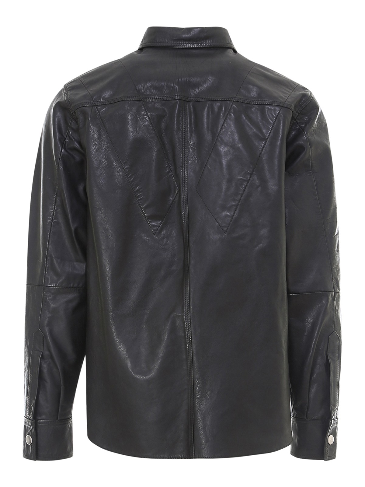 چرم Diesel - Leather shirt-jacket 