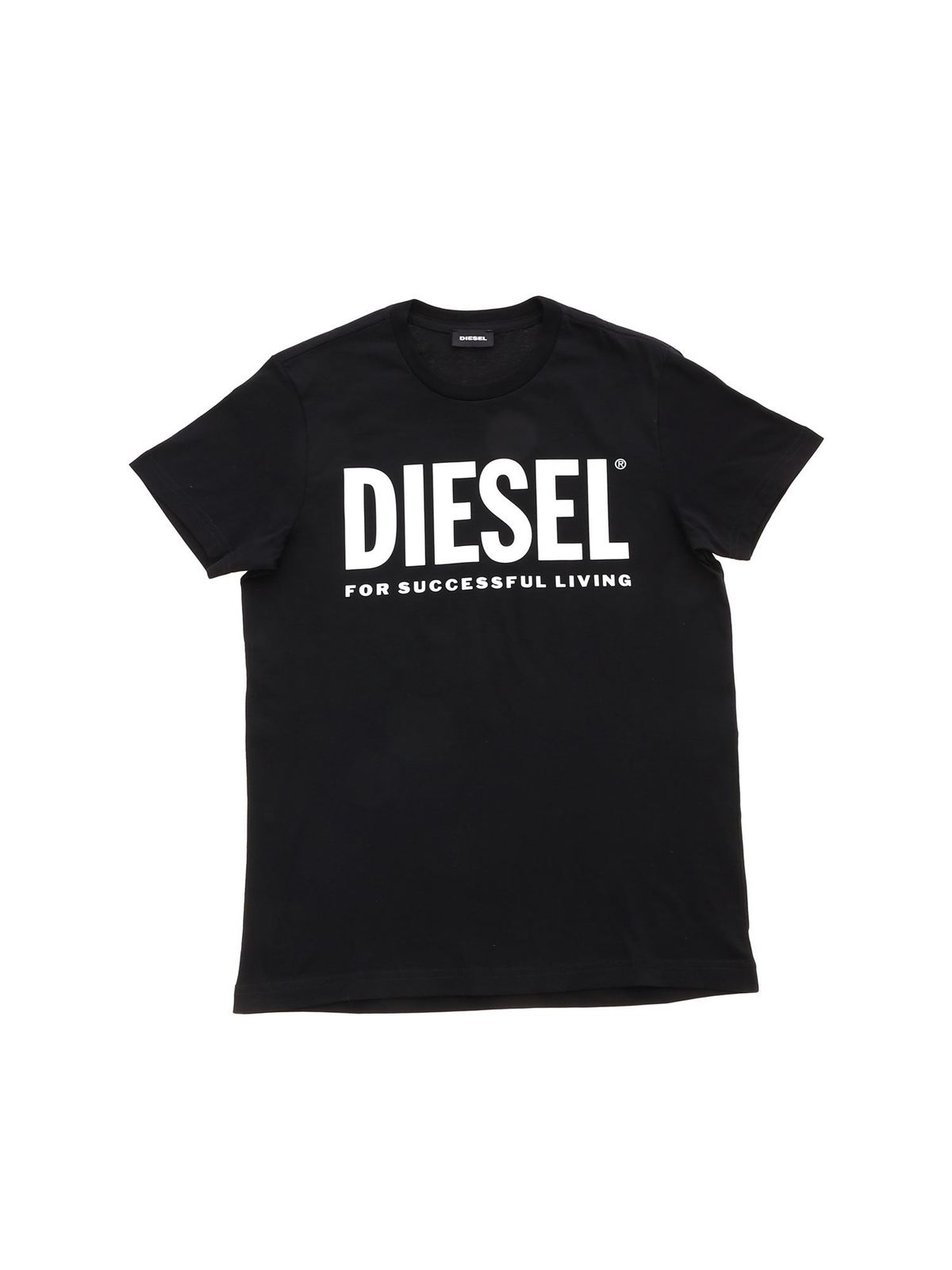 DIESEL BLACK JUSTLOGO T-SHIRT