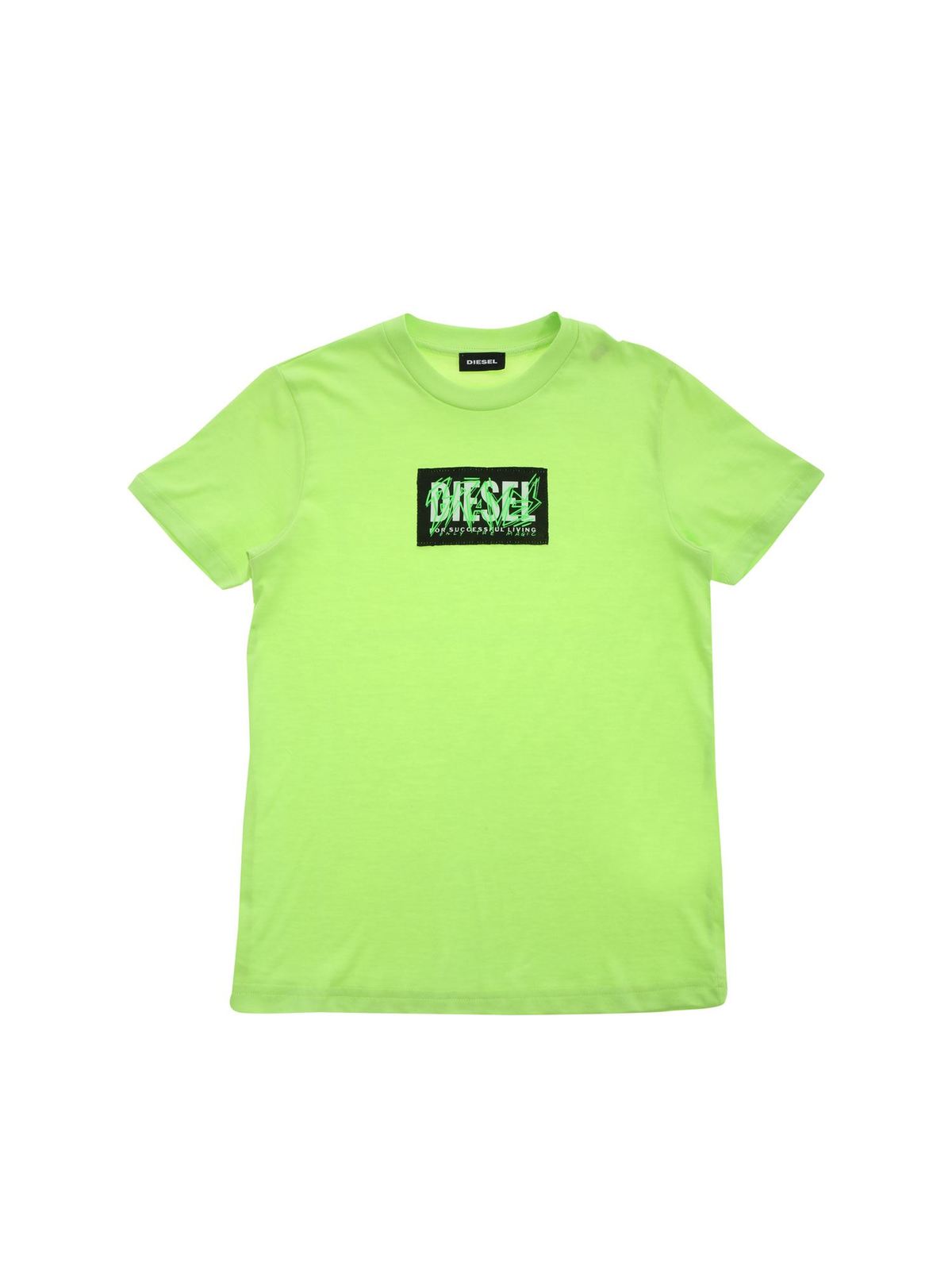 DIESEL T-JUST T-SHIRT IN GREEN