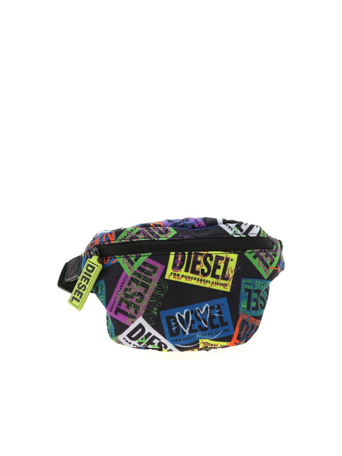 Diesel Kids' Multicolor Printed Belt Bag In Multicolour