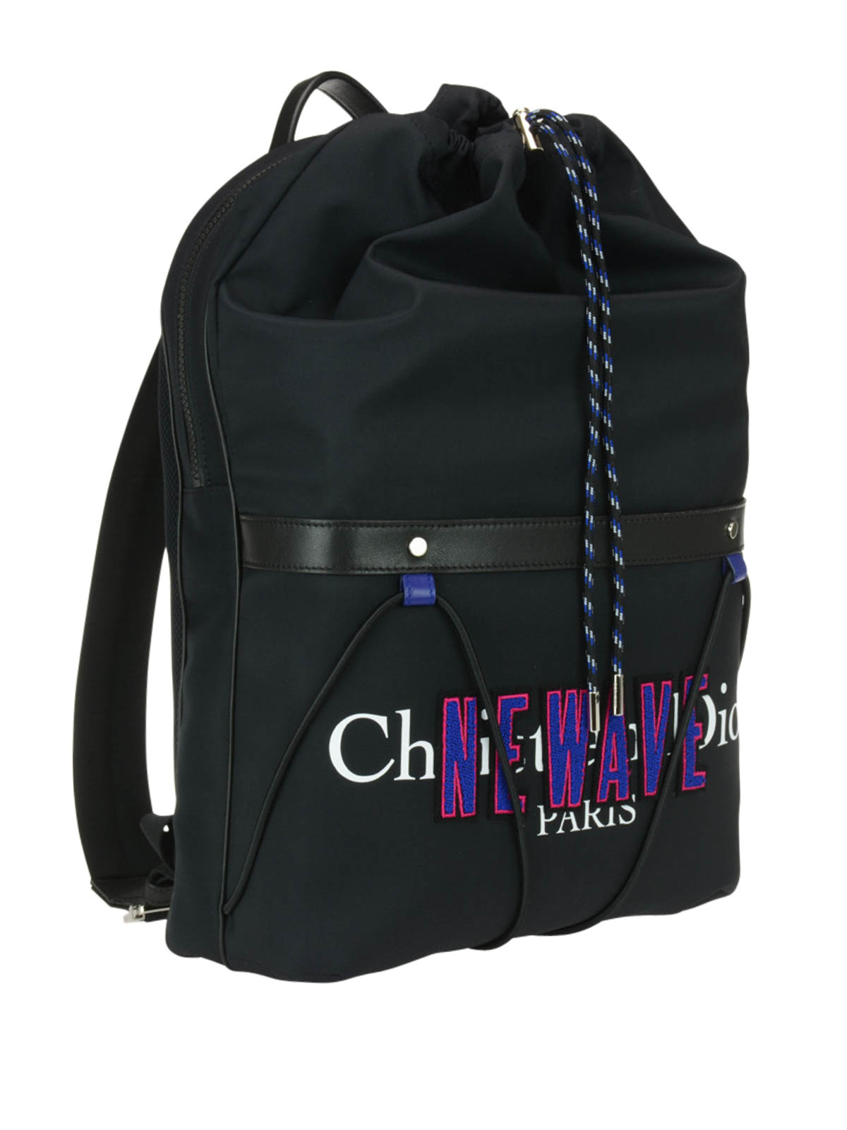 Dior - Newave nylon and leather backpack - backpacks - 1NWBA055XSLH03E