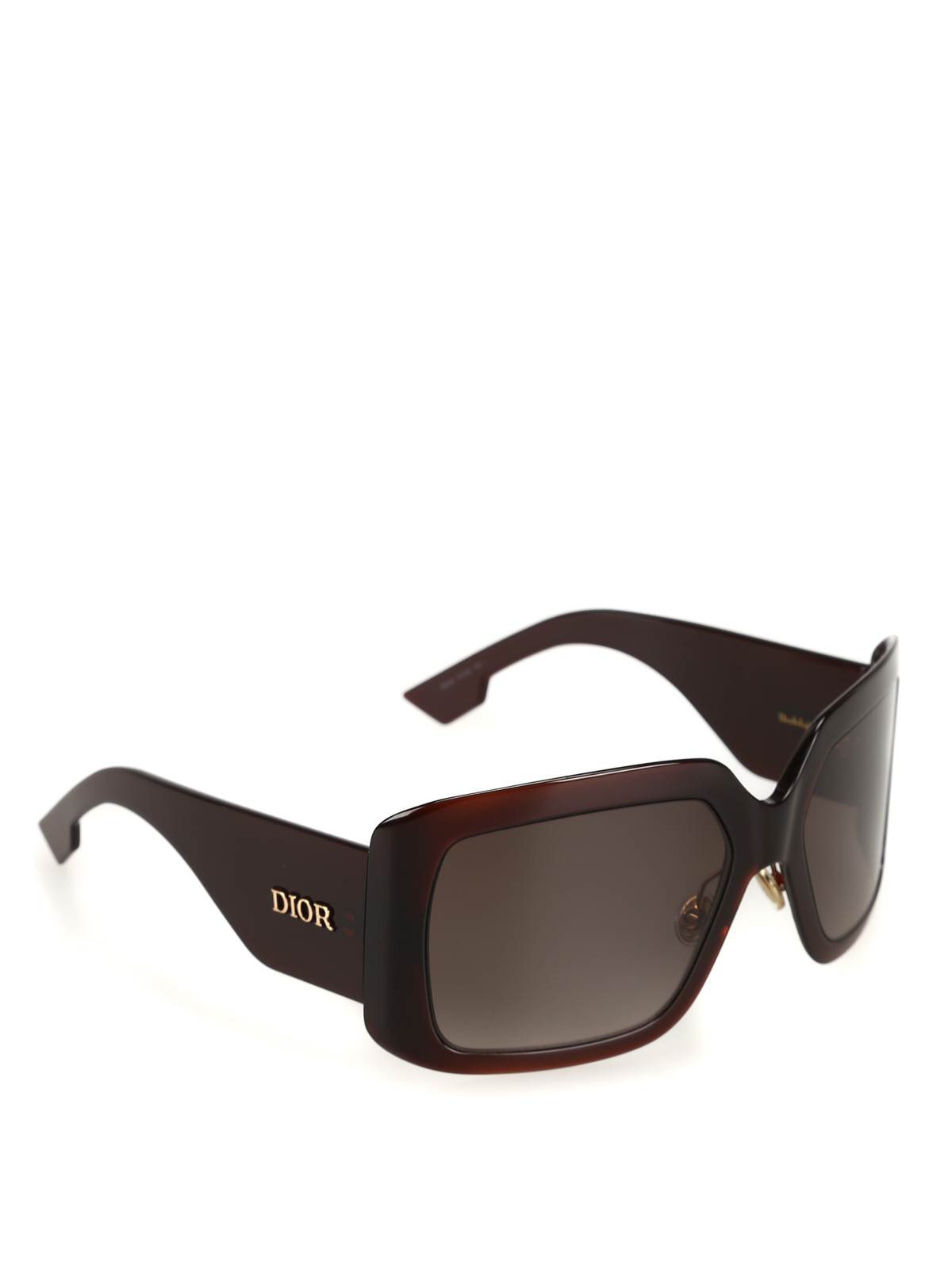 dior solight chunky rectangle sunglasses