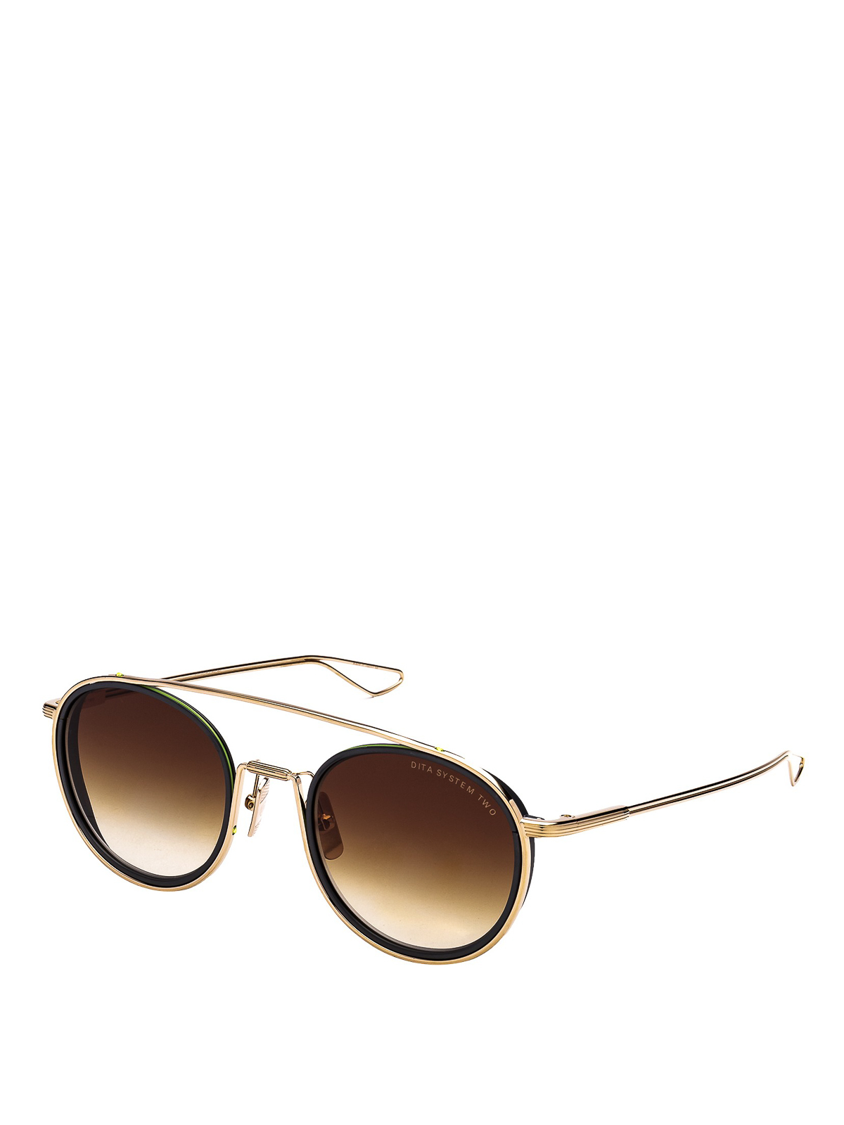 Dita System Two Gold-tone Sunglasses