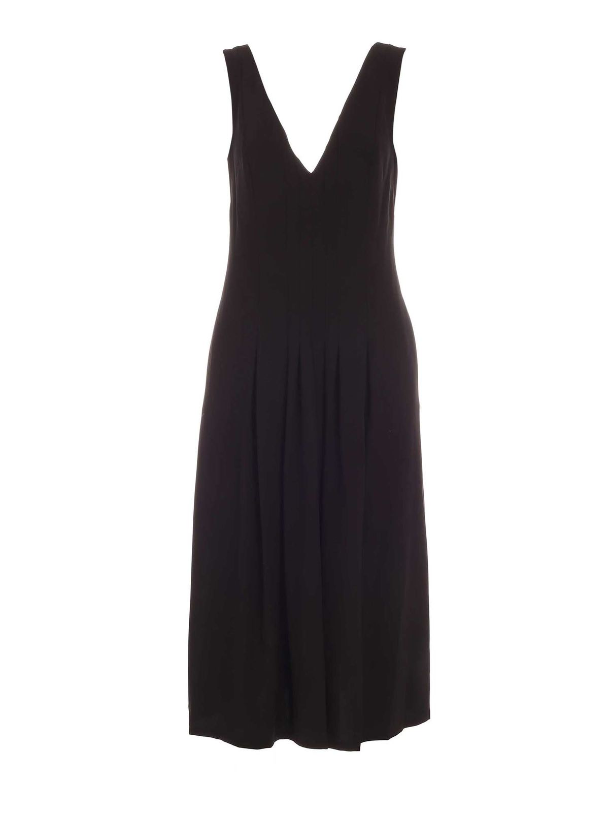 Maxi dresses Dkny - Pleated dress in black - P0GB7GG4BLK | iKRIX.com