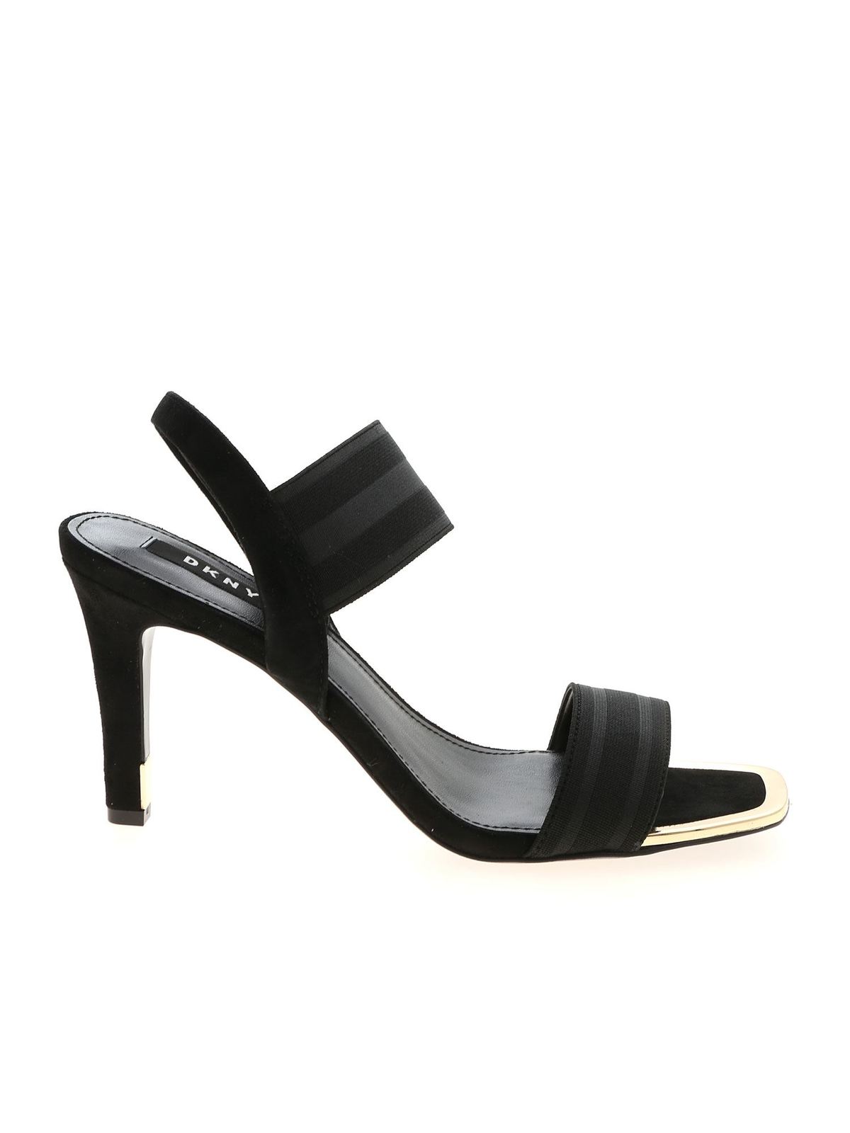 dkny black sandals