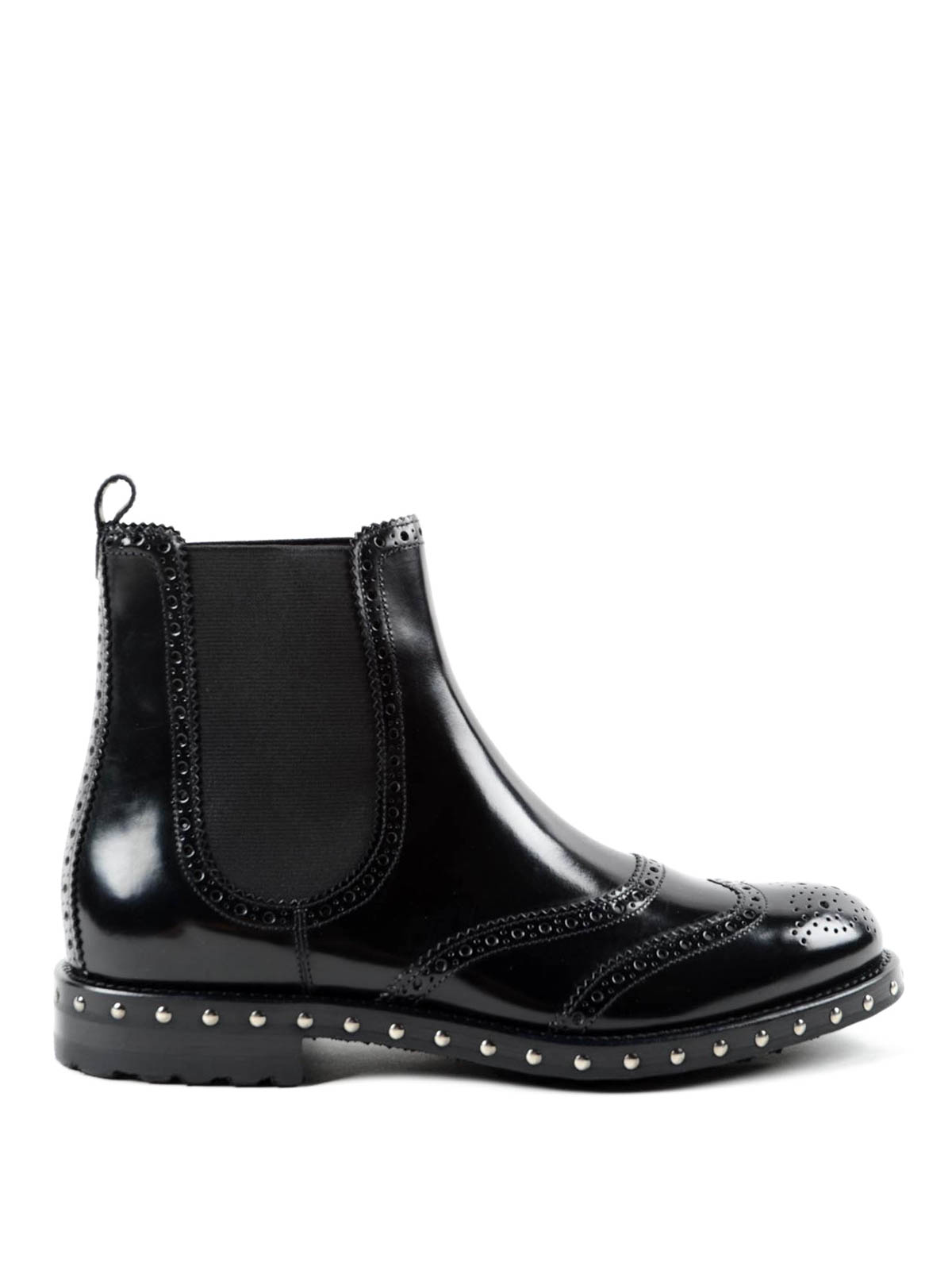 Ankle boots Dolce & Gabbana - Stud detail brogue chelsea boots -  CT0220AC80180999