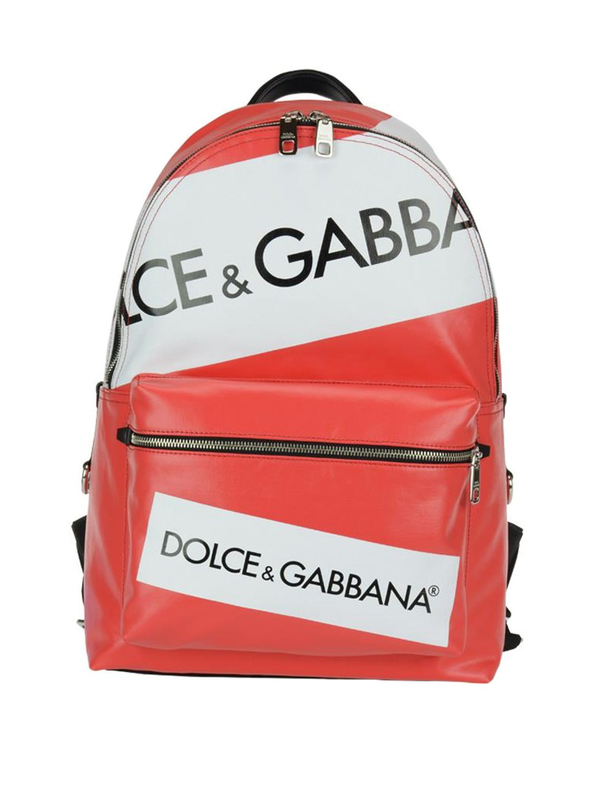 Backpacks Dolce & Gabbana - Red Vulcano logo backpack - BM1419AN363HRI67