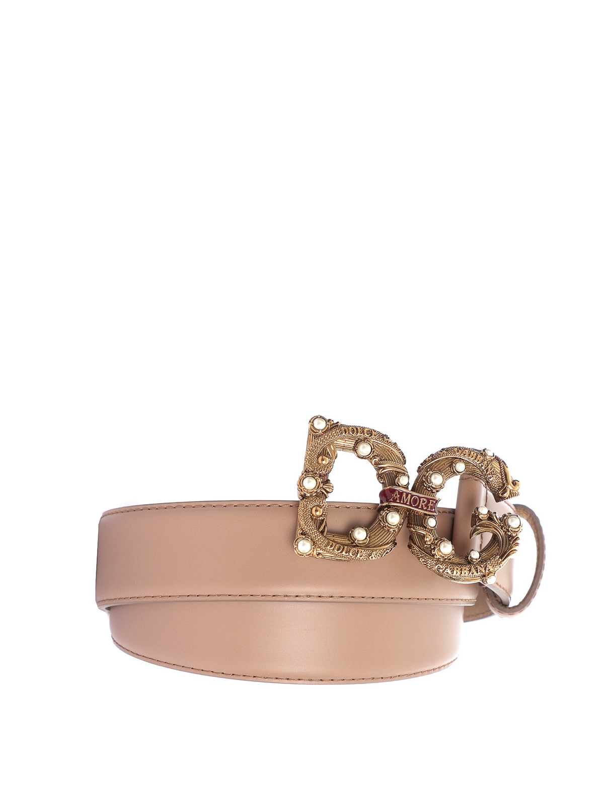 Belts Dolce & Gabbana - Amore leather belt - BE1335AK1338M308 