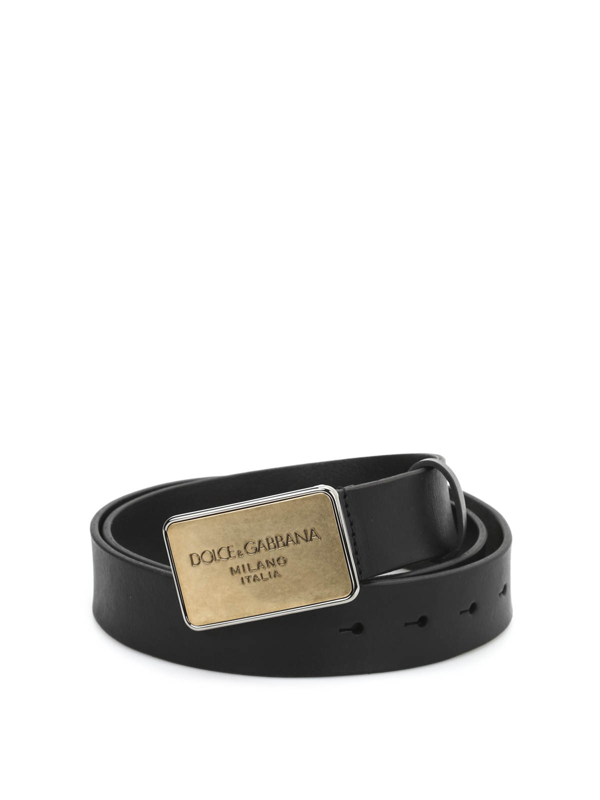 Leather belt Dolce & Gabbana pour homme en coloris Noir Homme Accessoires Ceintures 