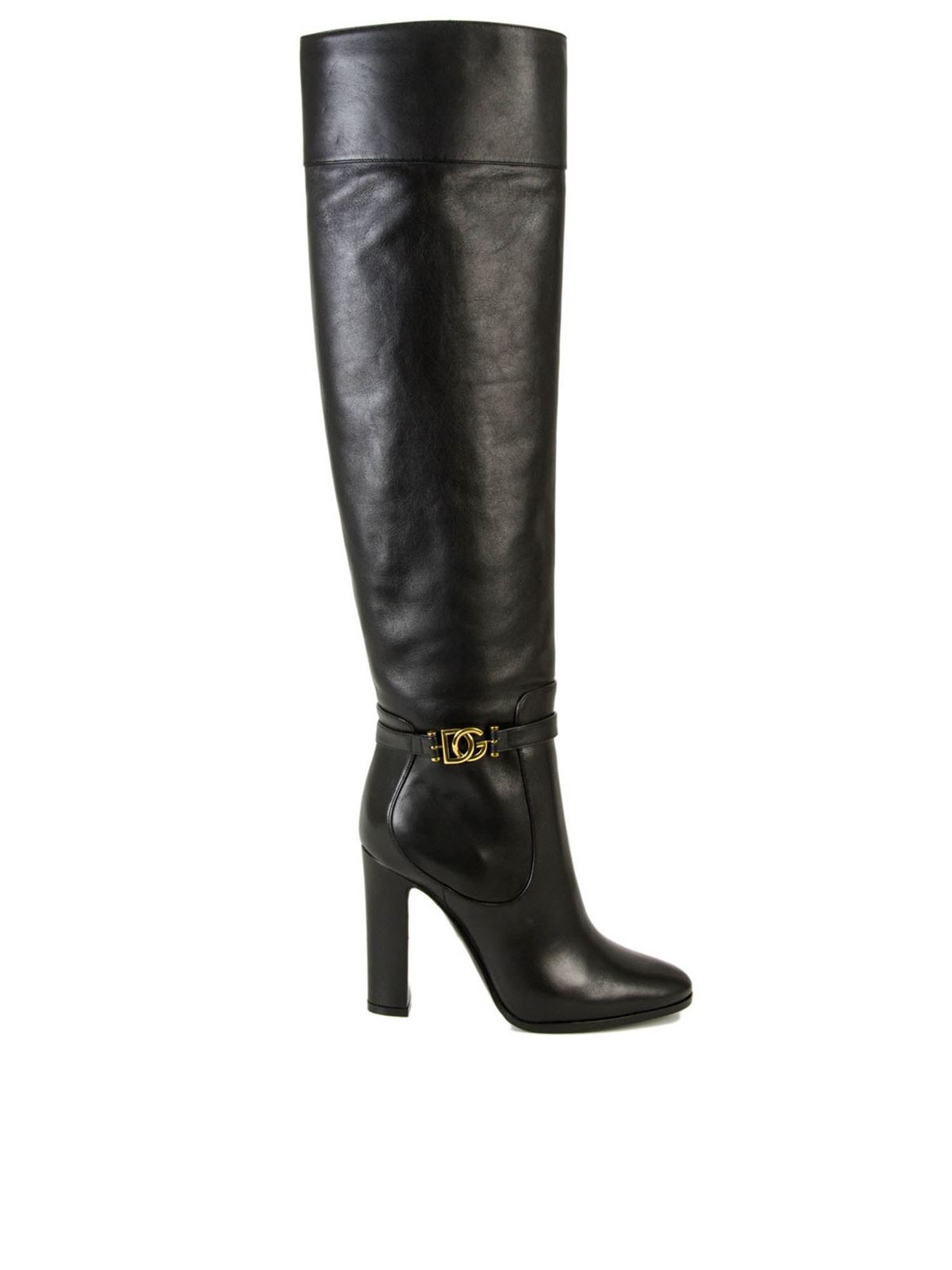 Boots Dolce & Gabbana - DG logo boots in black - CU0671AW69580999