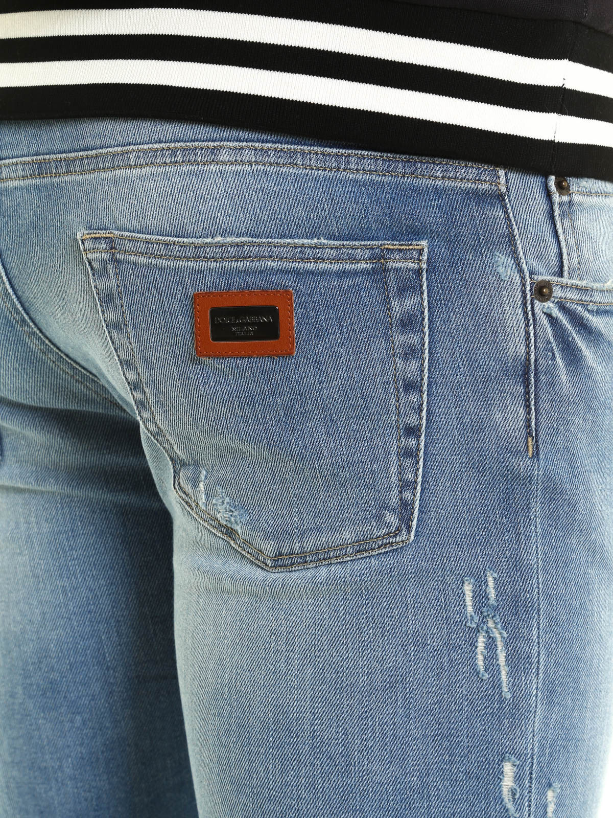 Idool Bulk Ongewapend Skinny jeans Dolce & Gabbana - Destroyed classic jeans - G6XOLDG8U49S9001