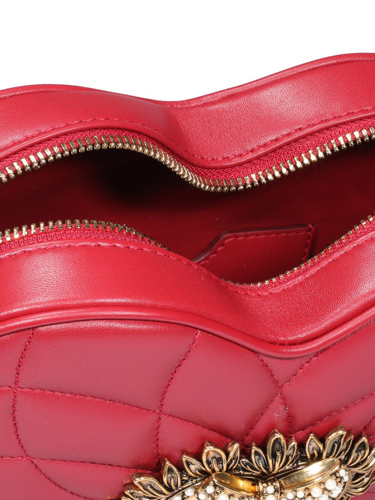 Cross body bags Dolce & Gabbana - Devotion heart-shaped leather bag -  BB6841AV96787124