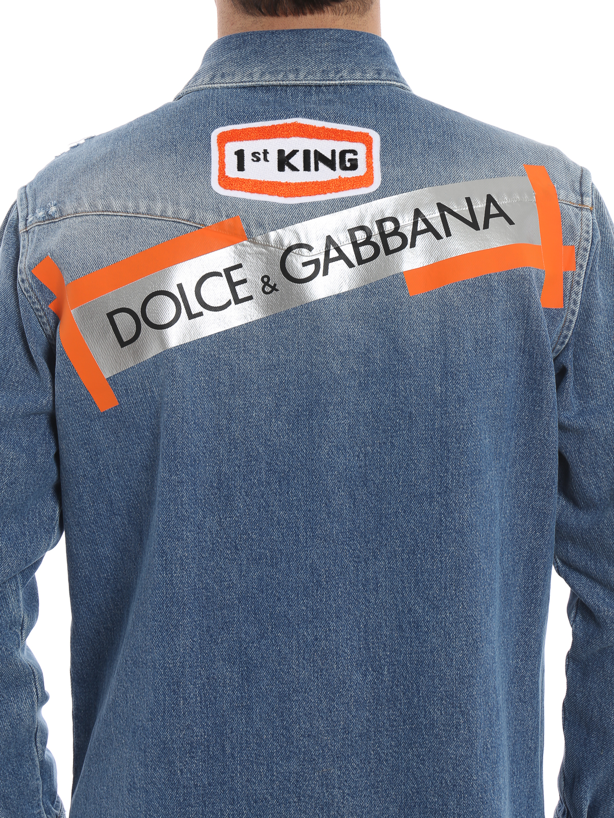 dolce and gabbana denim shirt