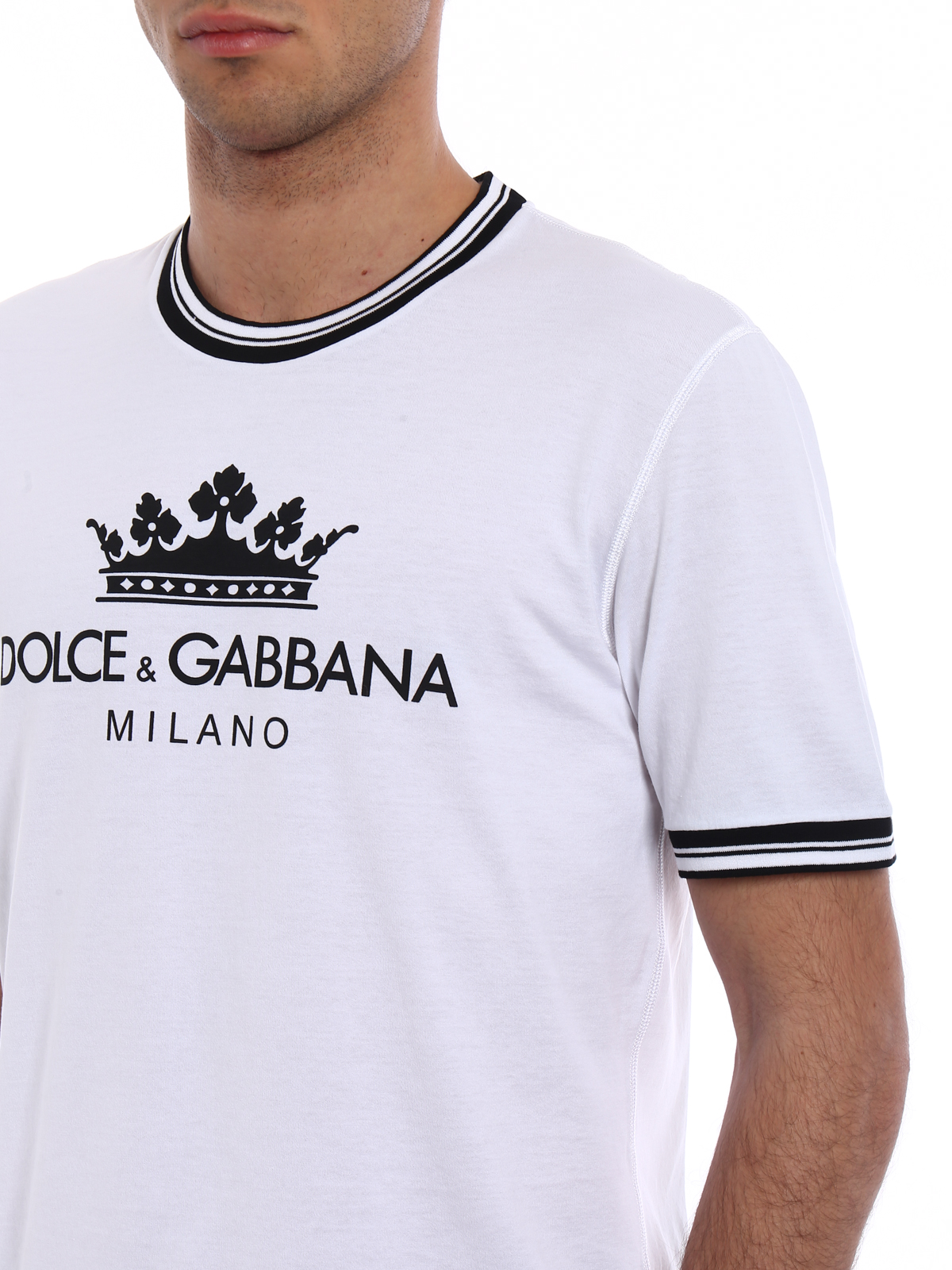 Dolce \u0026 Gabbana - DG Crown white cotton 