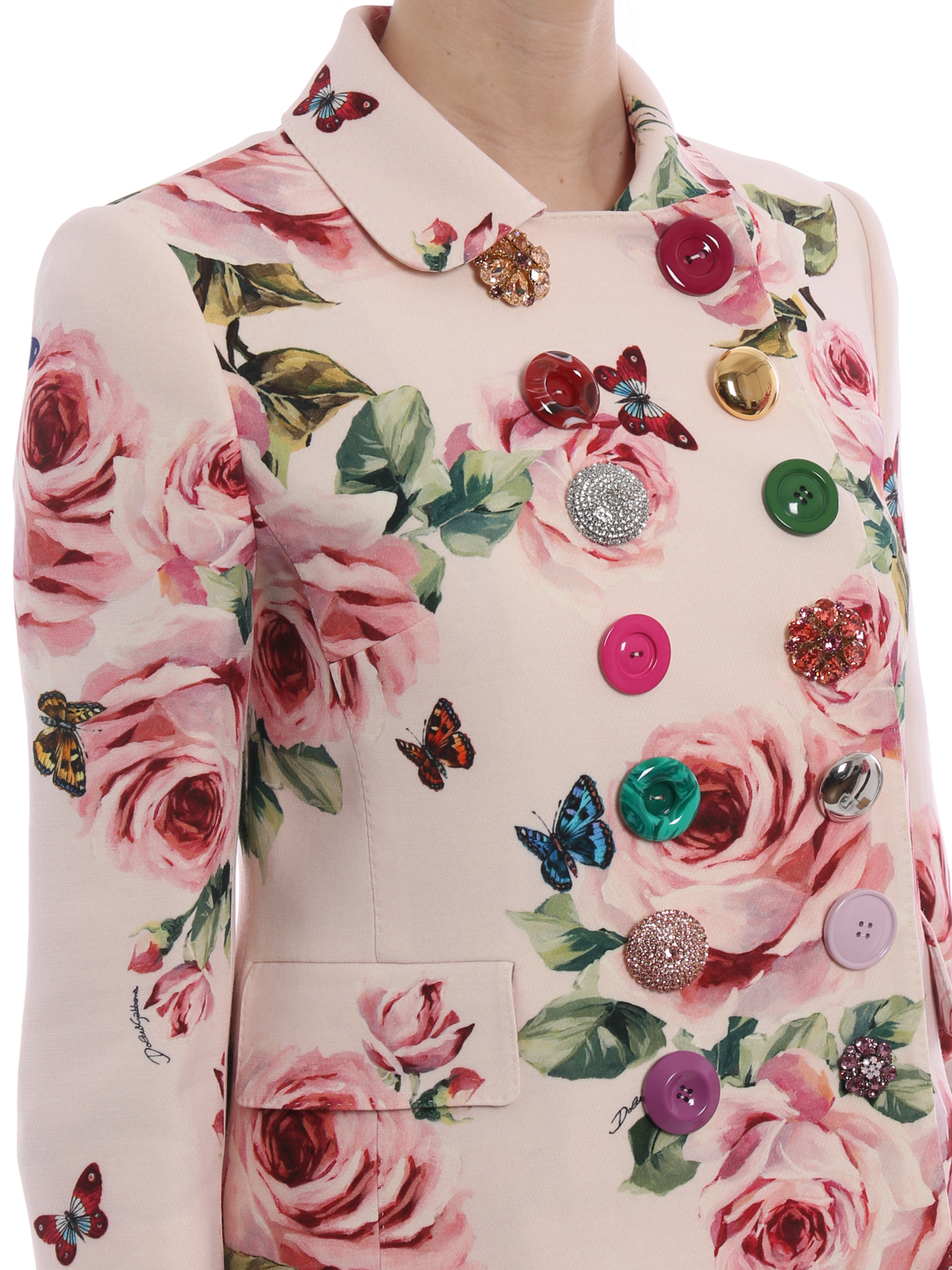 Tailored & Dinner Dolce & Gabbana - Flower print wool and silk jacket -  F28EUZFS3BDHAH41