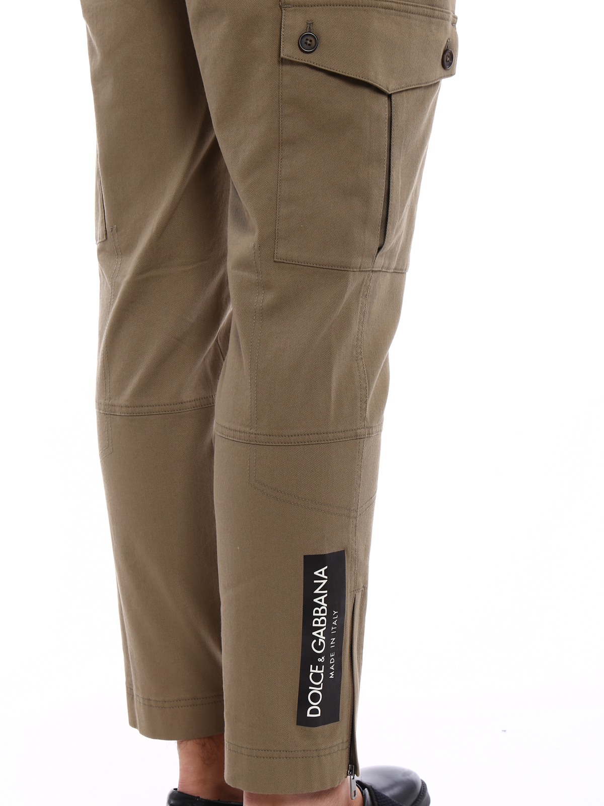 Gabbana - Khaki cotton cargo pants 