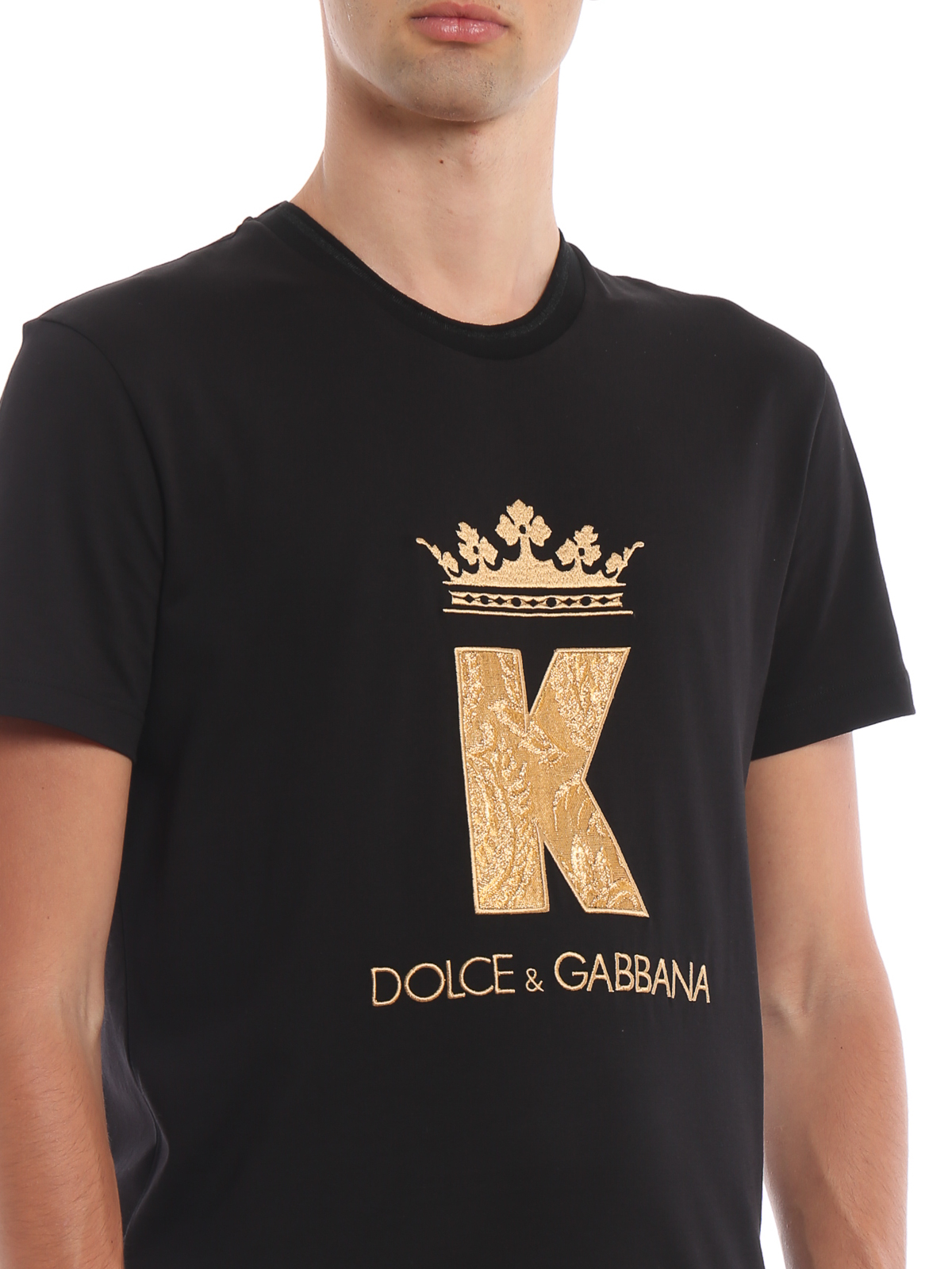 Dolce \u0026 Gabbana - King patch T-shirt 