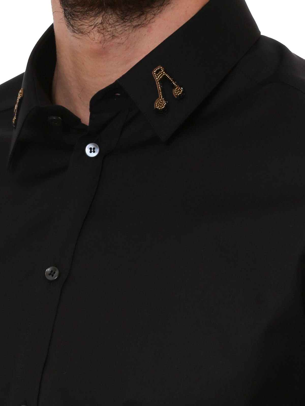 Chemise Coton Dolce & Gabbana pour homme en coloris Noir Homme Chemises Chemises Dolce & Gabbana 