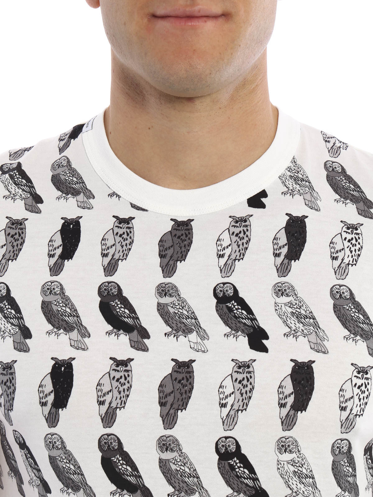 T-shirts Dolce & Gabbana - Owls print T-shirt - G8FV4TG7GIOS9000