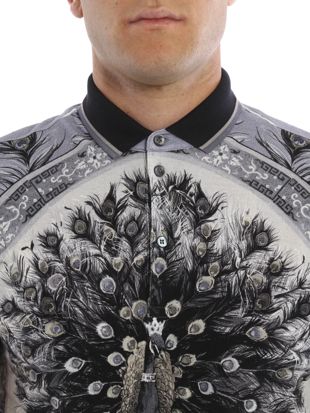 Polo shirts Dolce & Gabbana - Peacock print polo shirt - G8FX4TG7HCQX0801