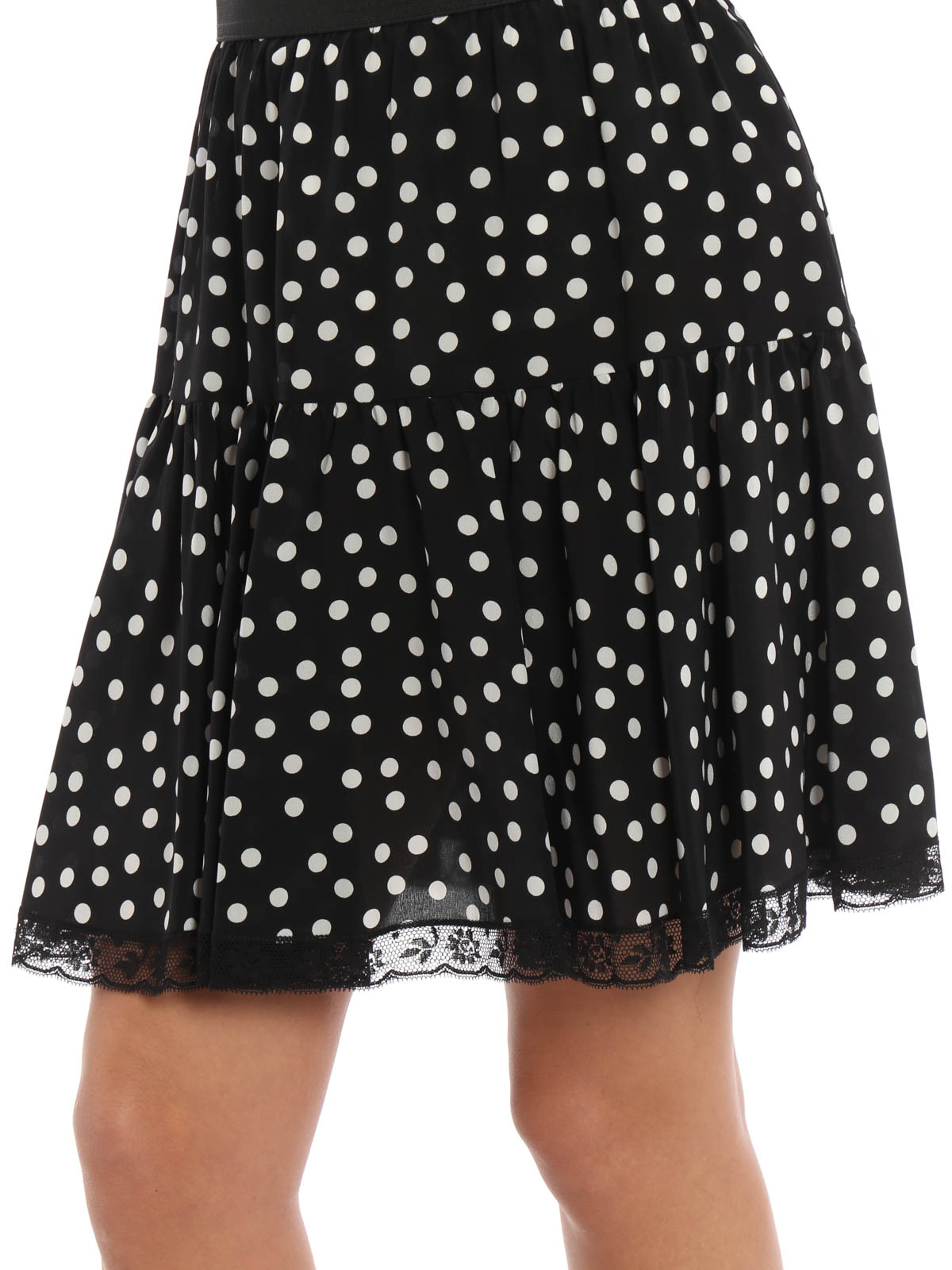 Mini skirts Dolce & Gabbana - Polka dot flared skirt - F4AXETFS1RIHNBDW