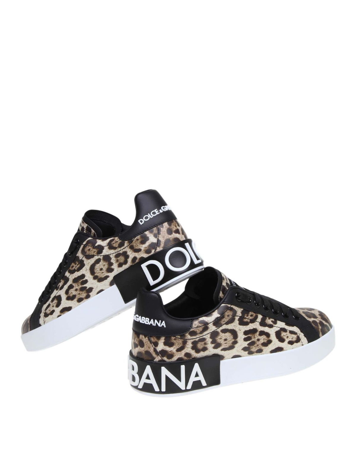 dolce & gabbana leopard print sneakers