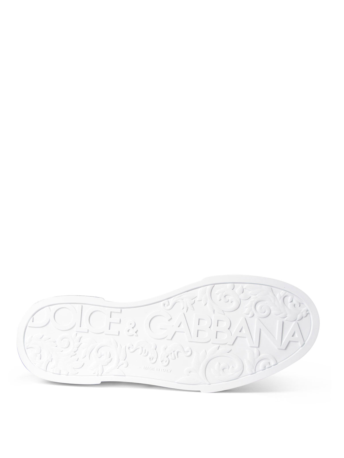 dolce and gabbana silver sneakers