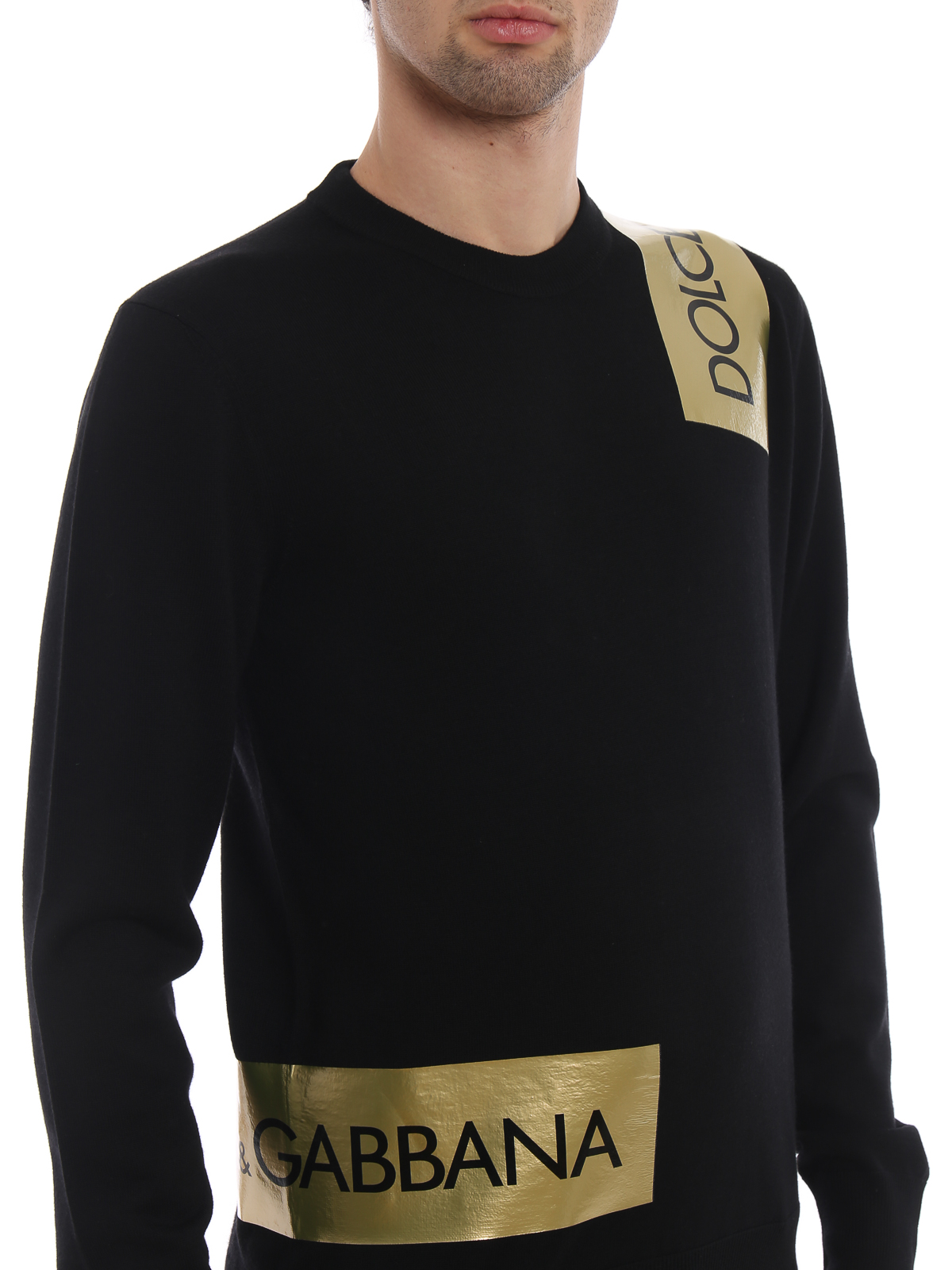 Crew necks Dolce & Gabbana - Virgin wool crewneck sweater - GX103TJAVMVN0000