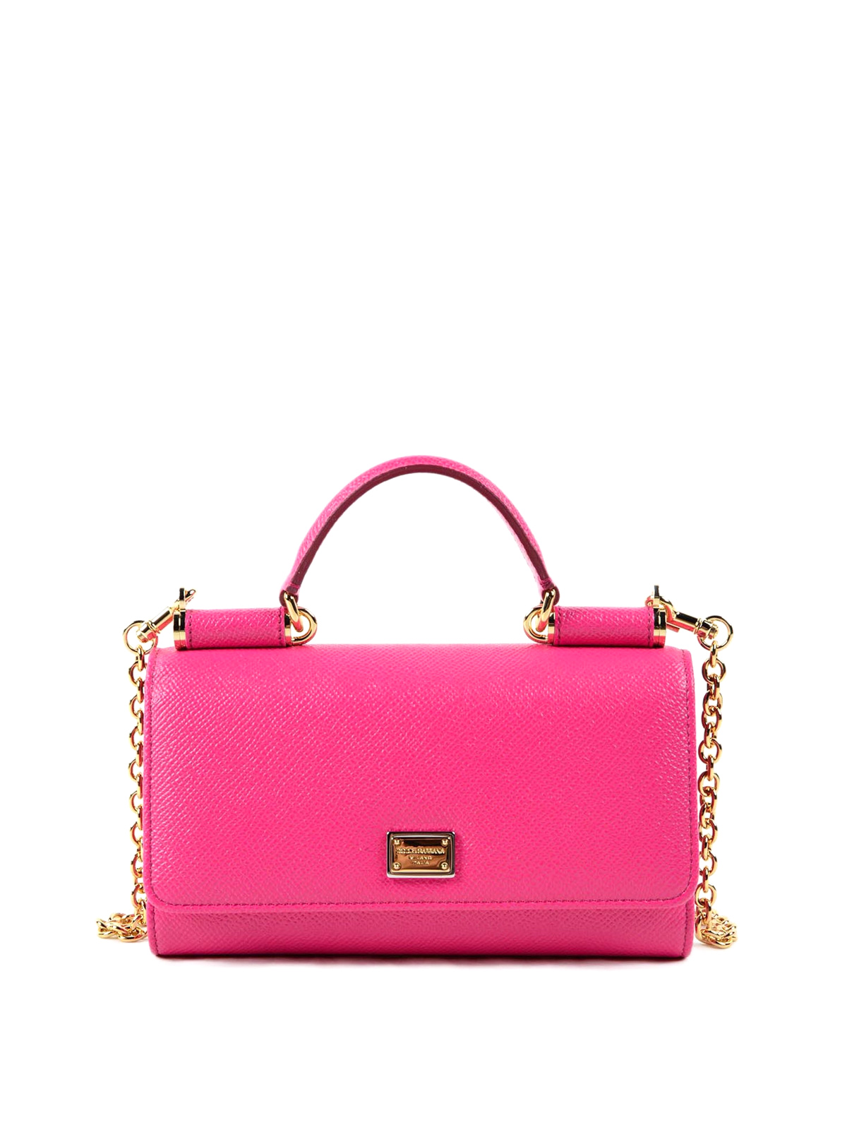 Custodie e cover Dolce & Gabbana - Phone bag in pelle Dauphine -  BI0869A10018H412