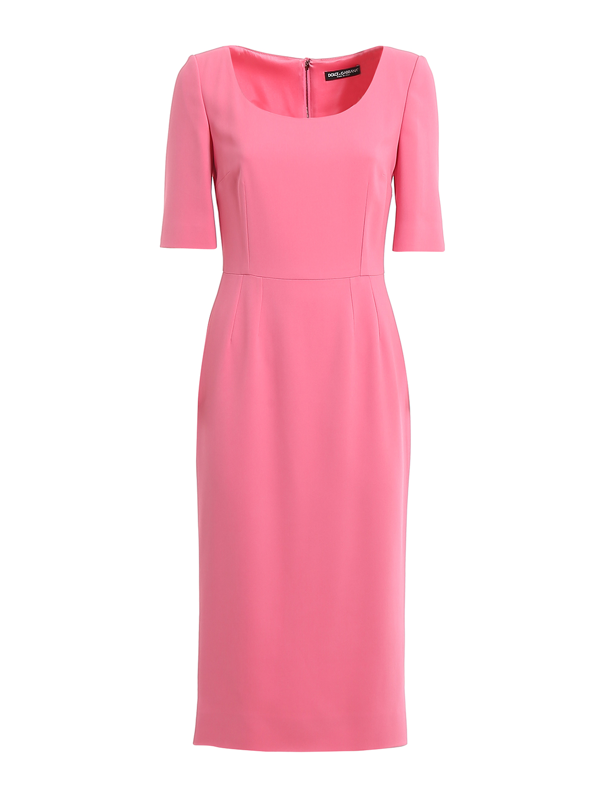 DOLCE & GABBANA CREPE SHEATH MIDI DRESS